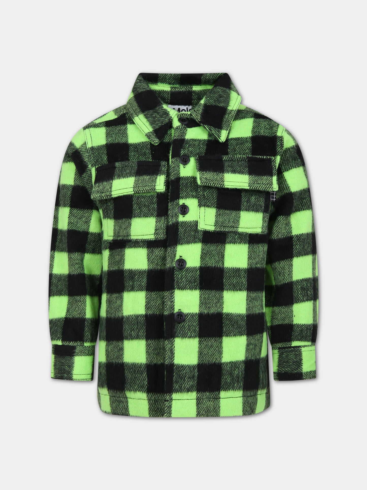 Camicia verde per bambino,Molo,5W23M332 8822