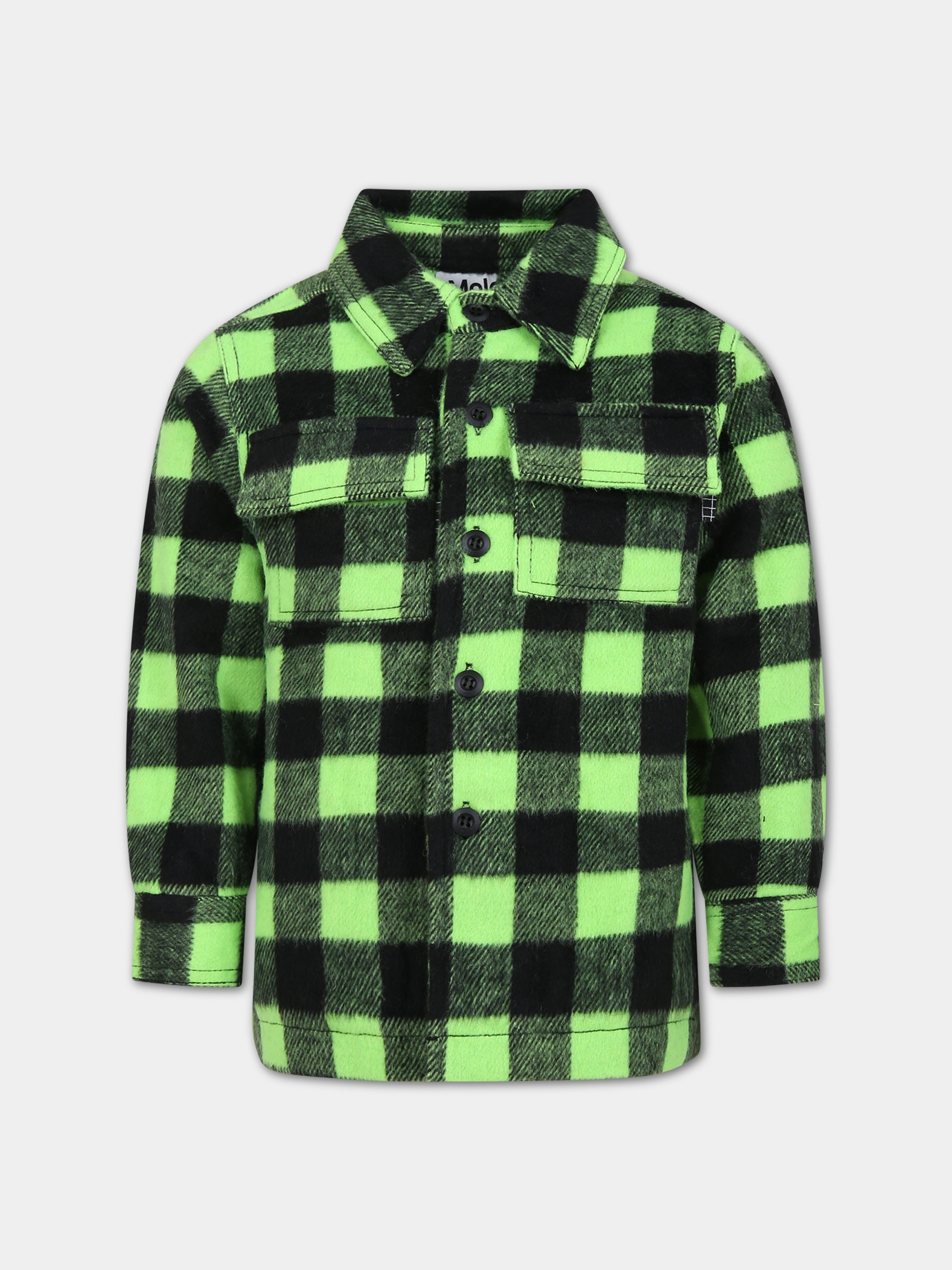 Camicia verde per bambino,Molo,5W23M332 8822