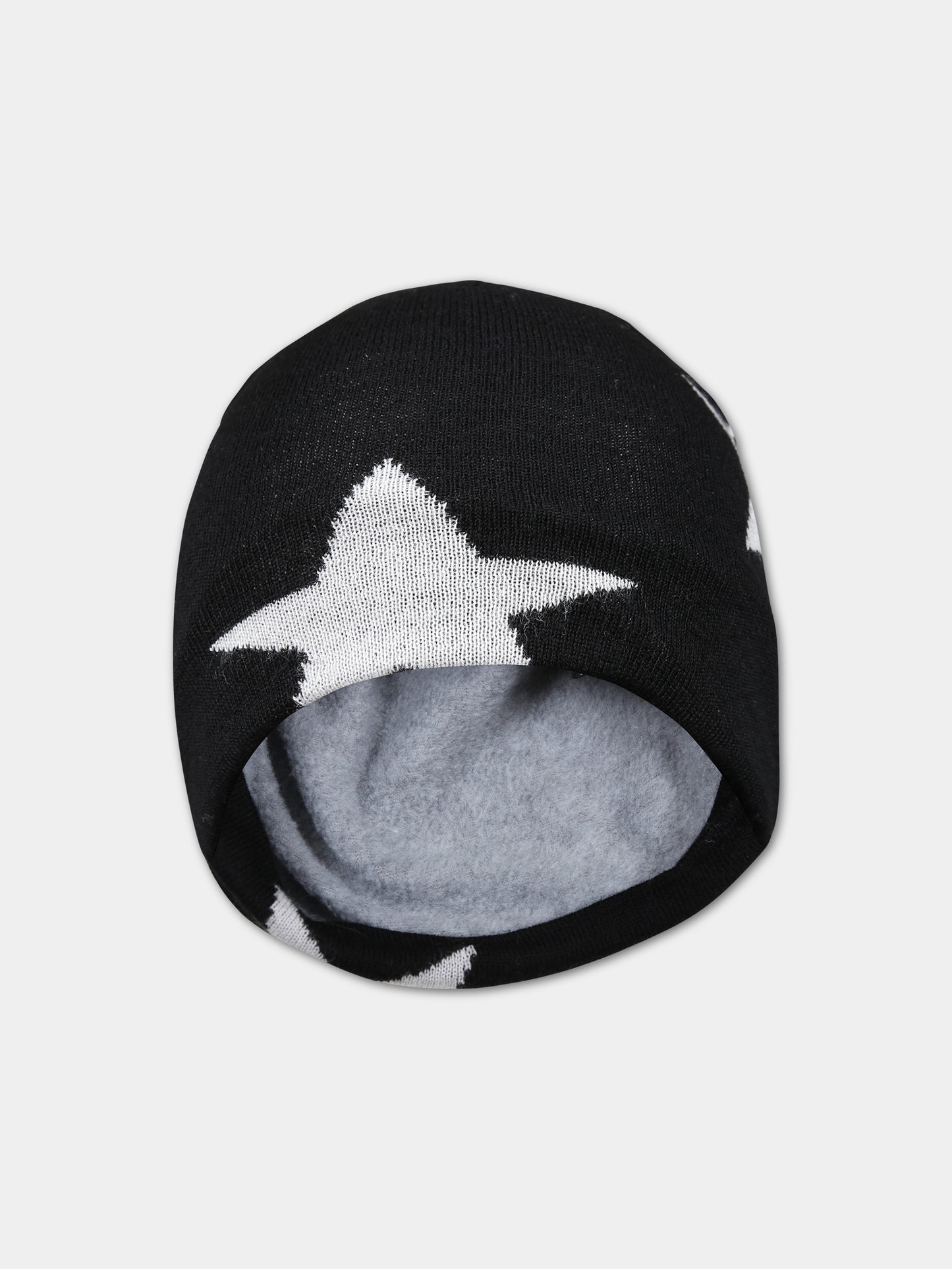 Berretto nero per bambini con stelle,Molo,7W23S301 0099