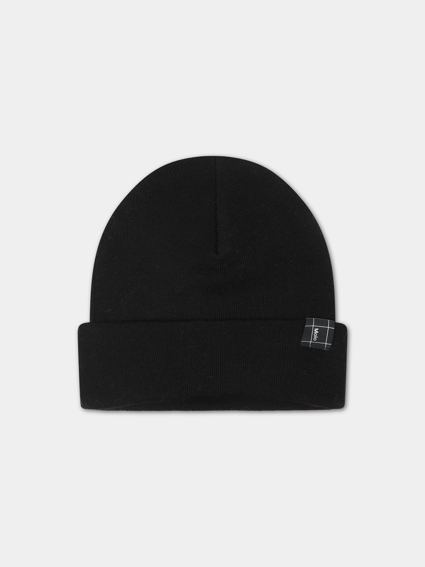 Berretto nero per bambini con logo,Molo,7W23S312 0099