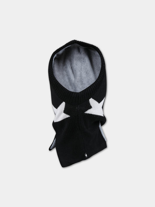Balaclava nero per bambini con stelle,Molo,7W23S402 0099