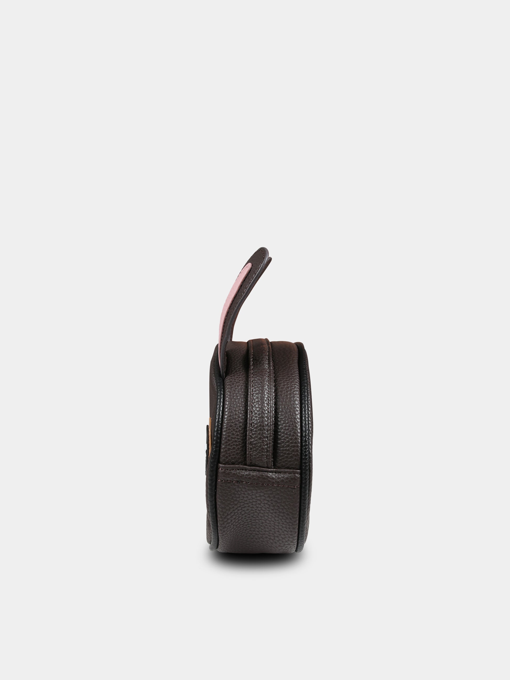 Borsa marrone per bambina,Molo,7W23V104 0099