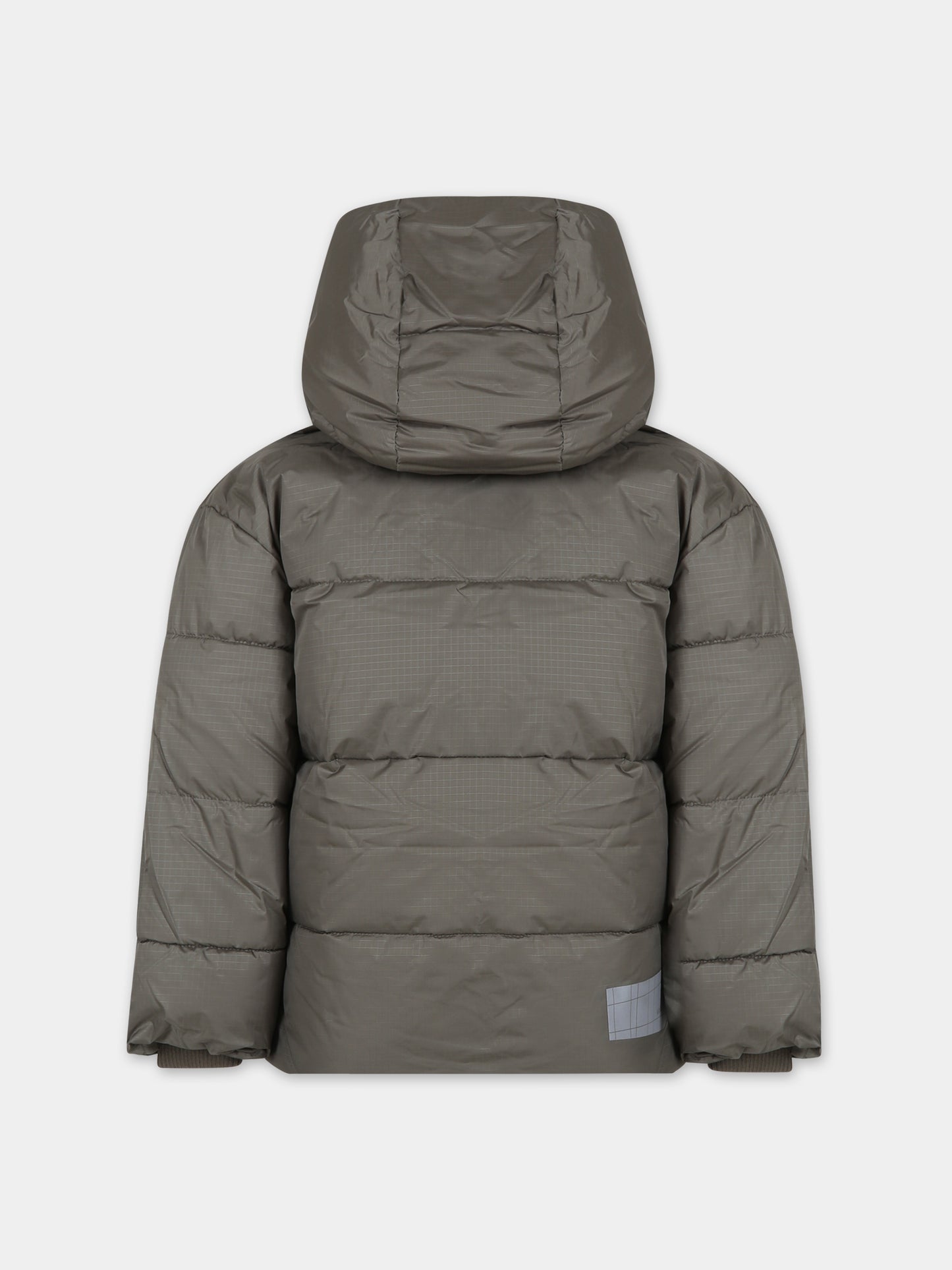 Piumino verde militare per bambini con logo,Molo,5W23M309 8782