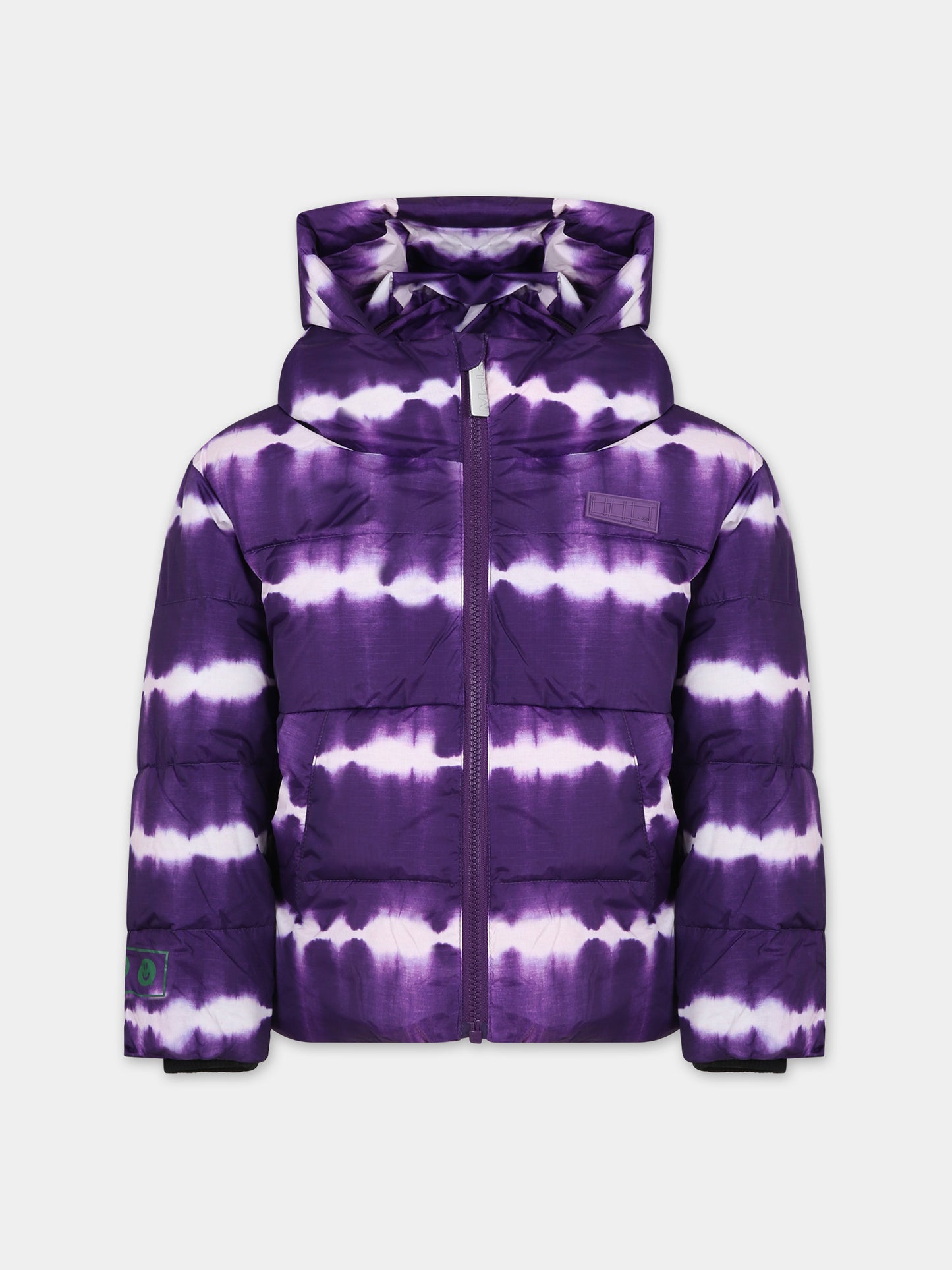 Piumino viola per bambini con logo,Molo,5W23M309 6856