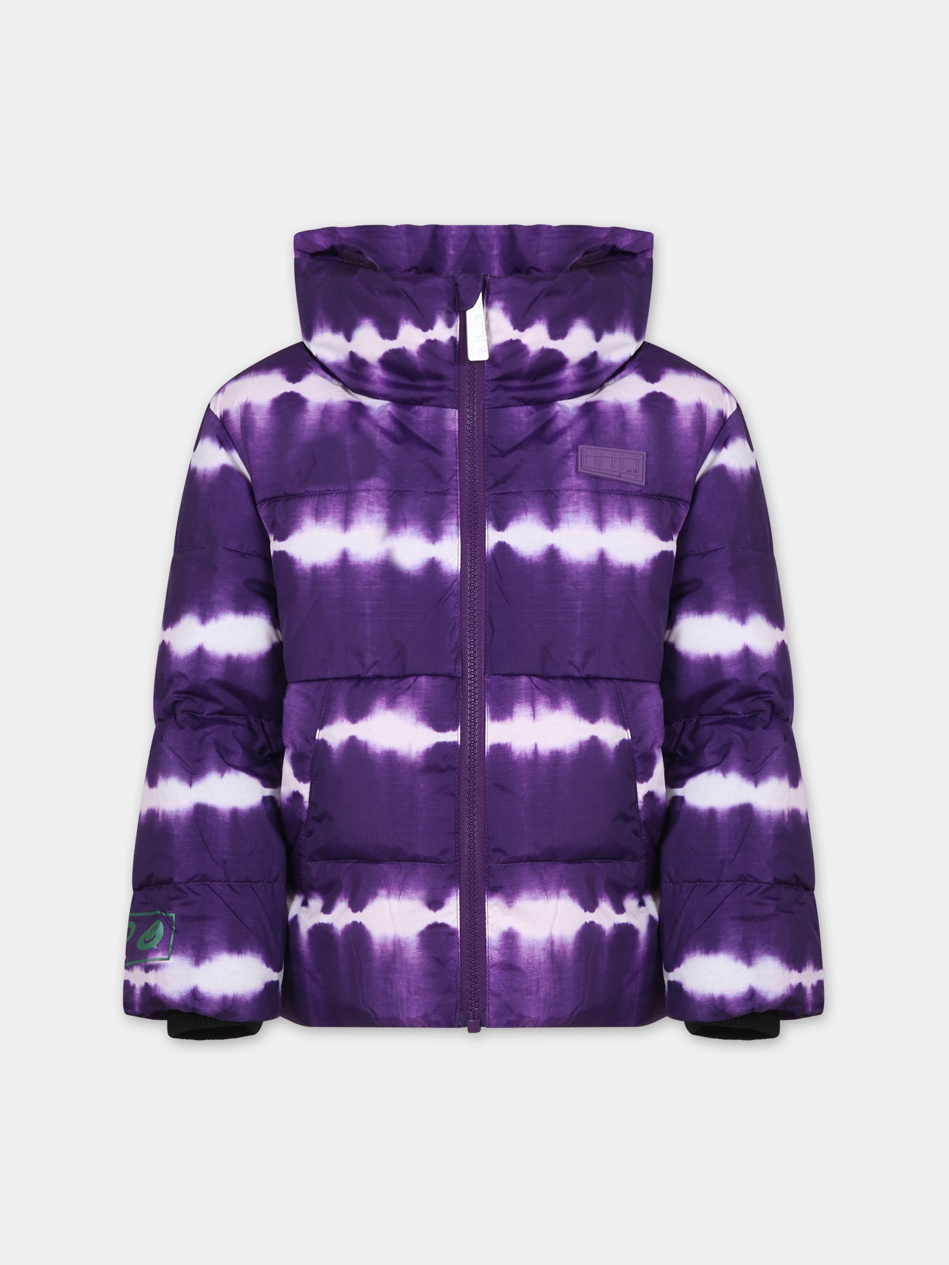 Piumino viola per bambini con logo,Molo,5W23M309 6856
