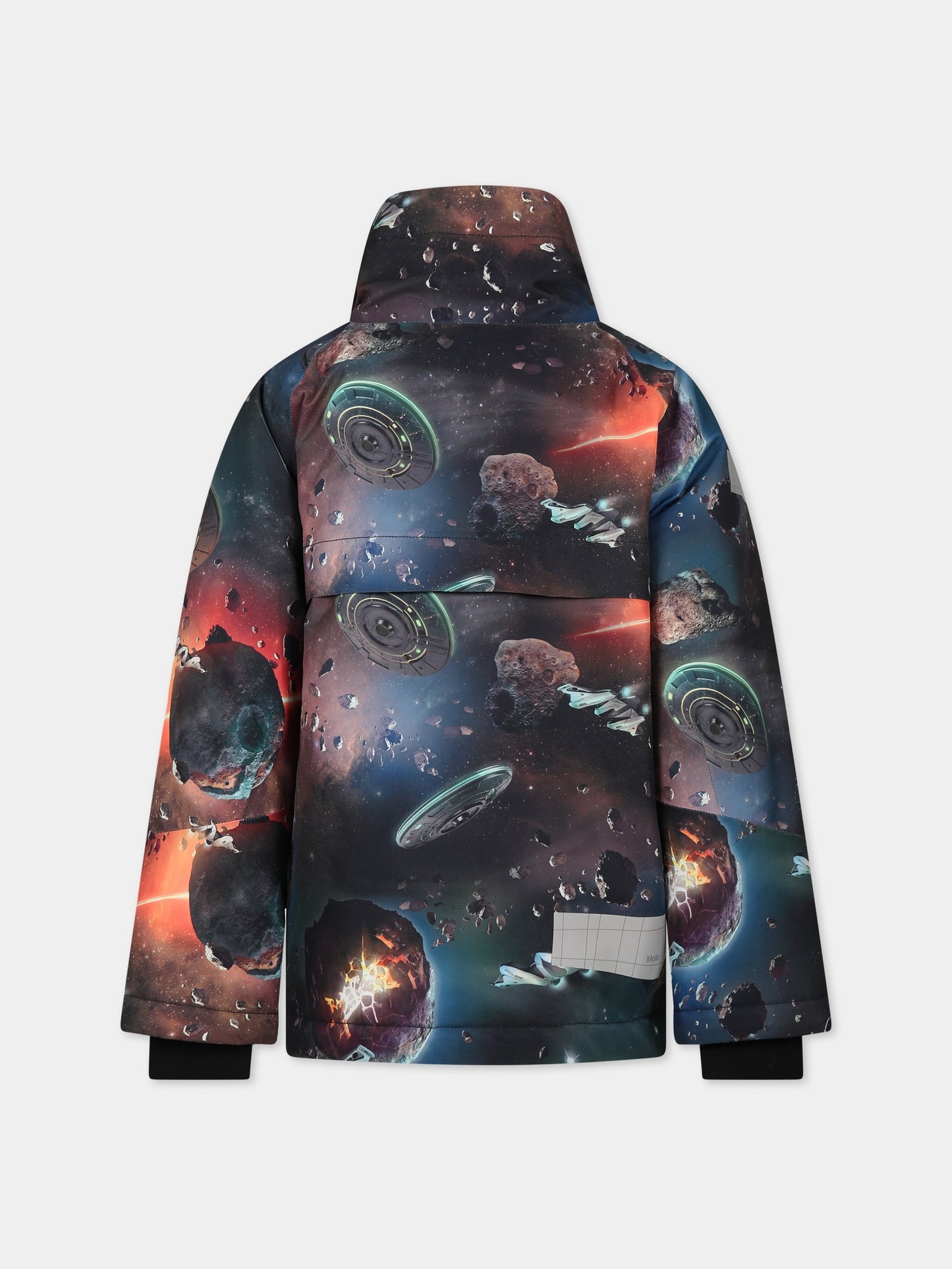 Piumino multicolor per bambino con stampa e logo,Molo,5W23M317 6850