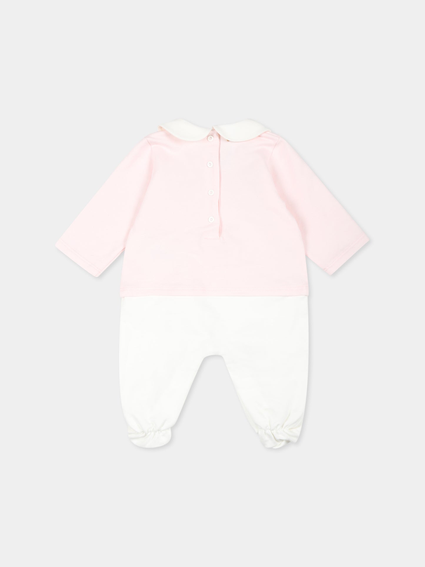 Set rosa per neonata con logo,Fendi Kids,BUK103 8RA F0C11