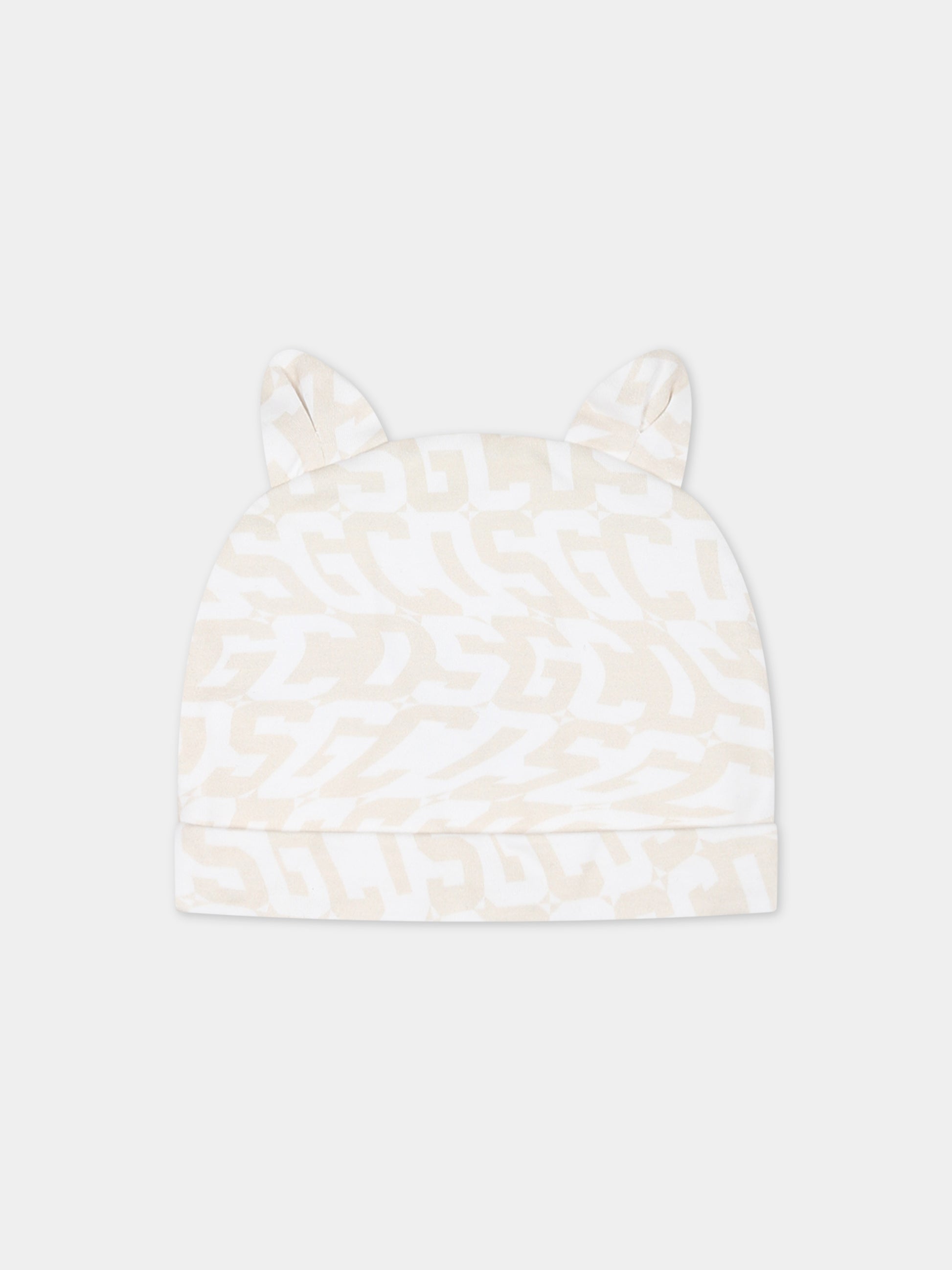 Set avorio per neonati con logo,Gcds Kids,GUY010 LAB77 85016