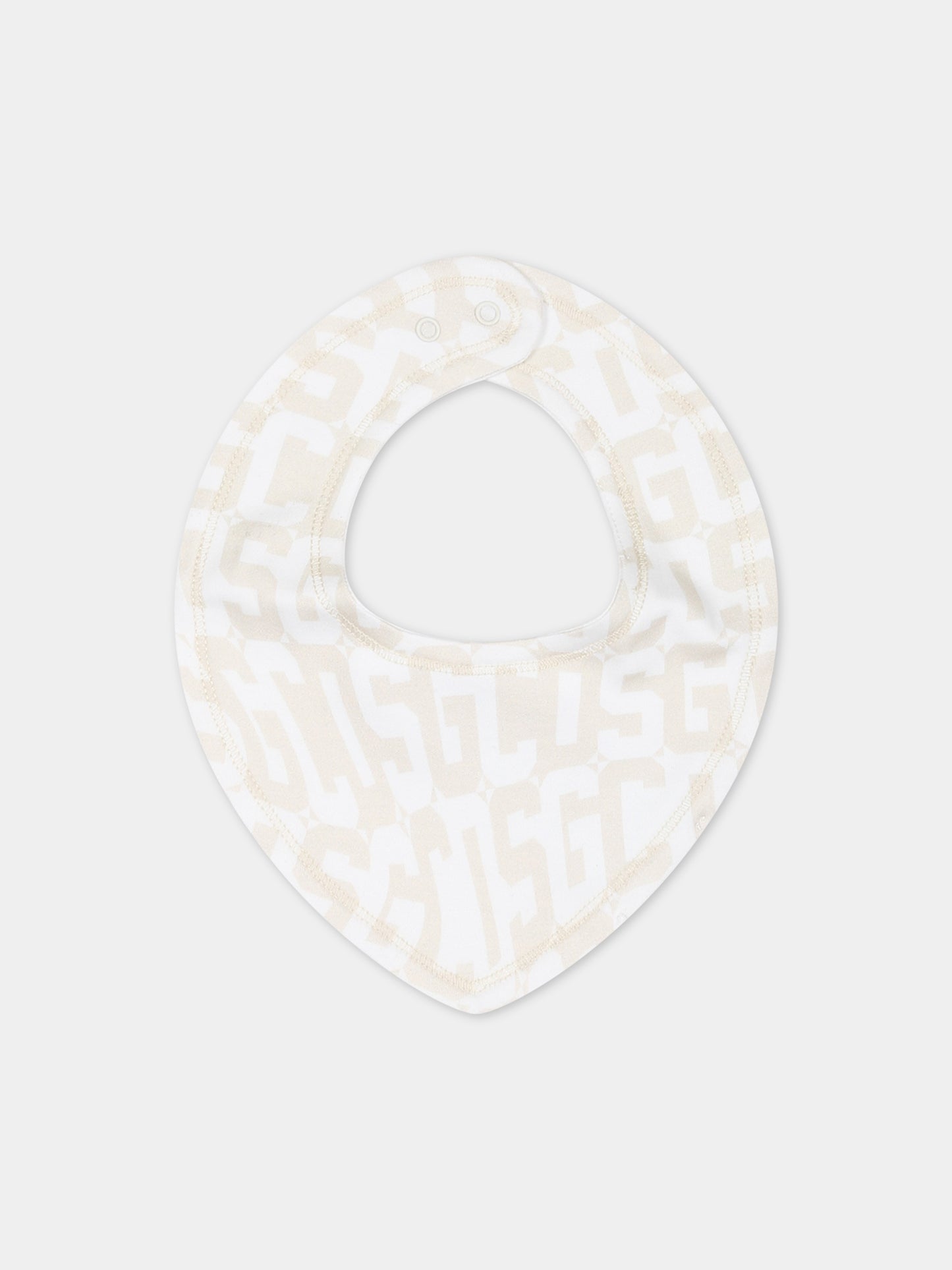 Set avorio per neonati con logo,Gcds Kids,GUY010 LAB77 85016