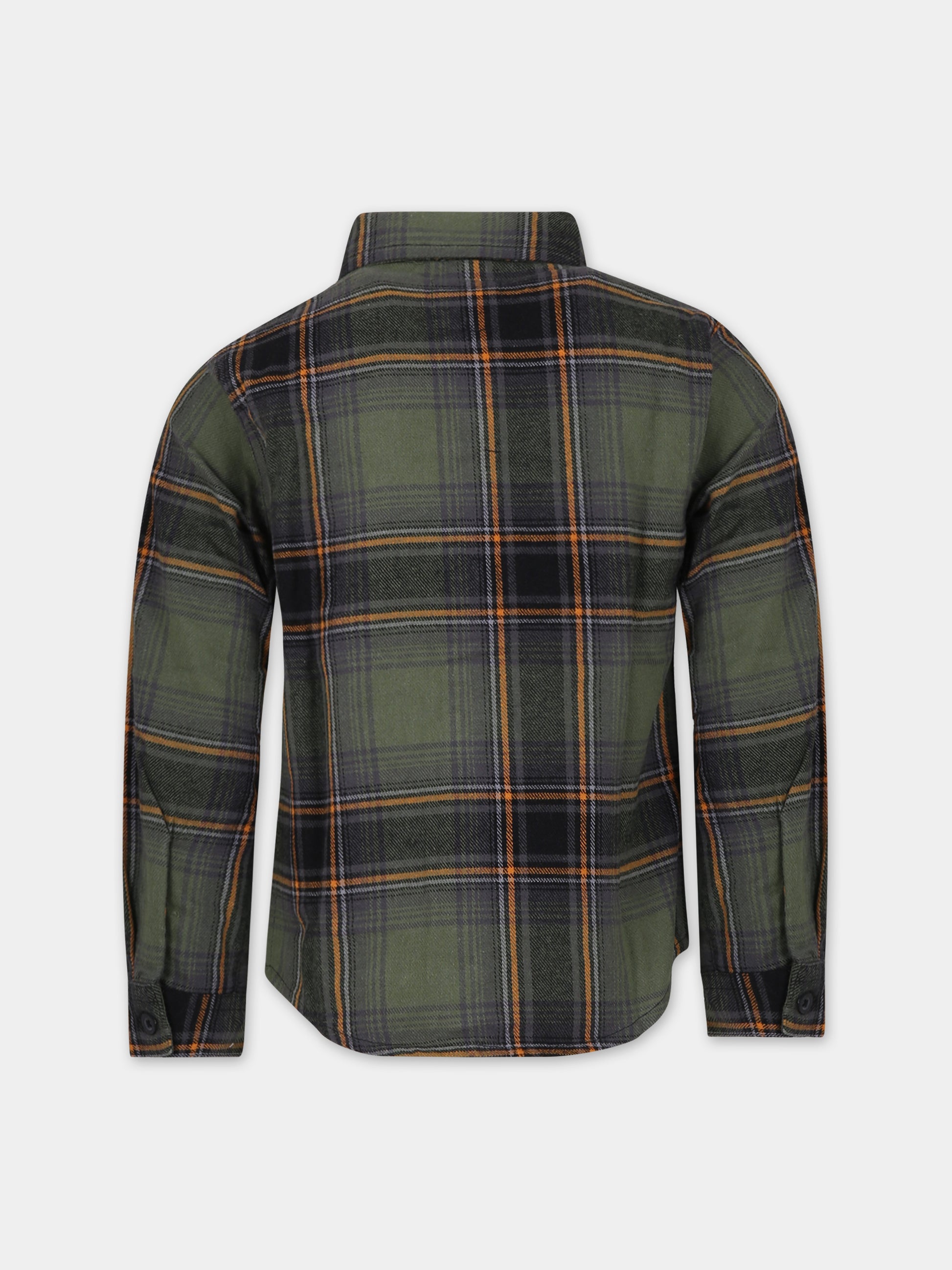 Camicia verde per bambino con logo,Levi's Kids,LK8EG893 E6U