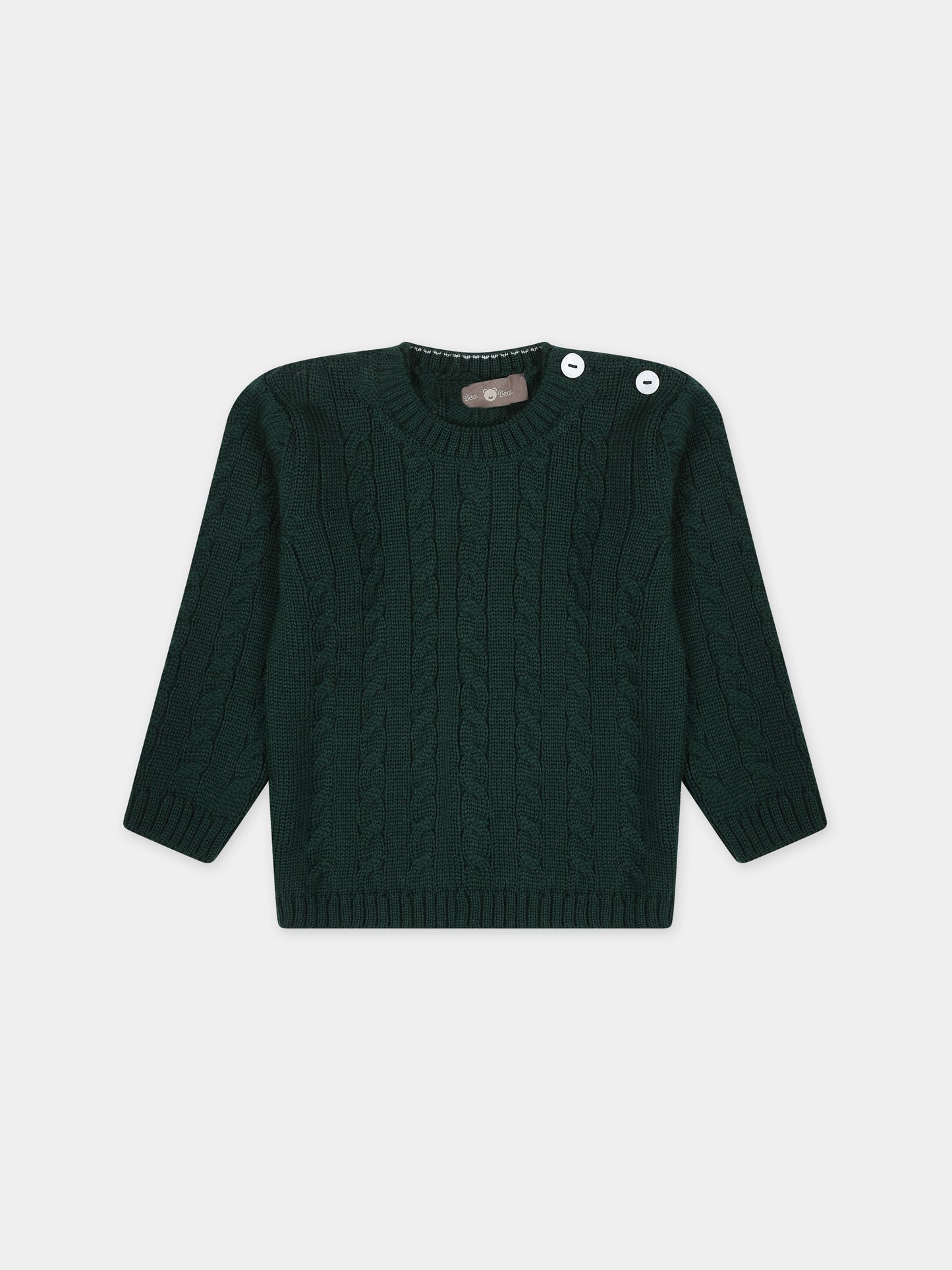 Maglione verde per neonato,Little Bear,7164 VERDE