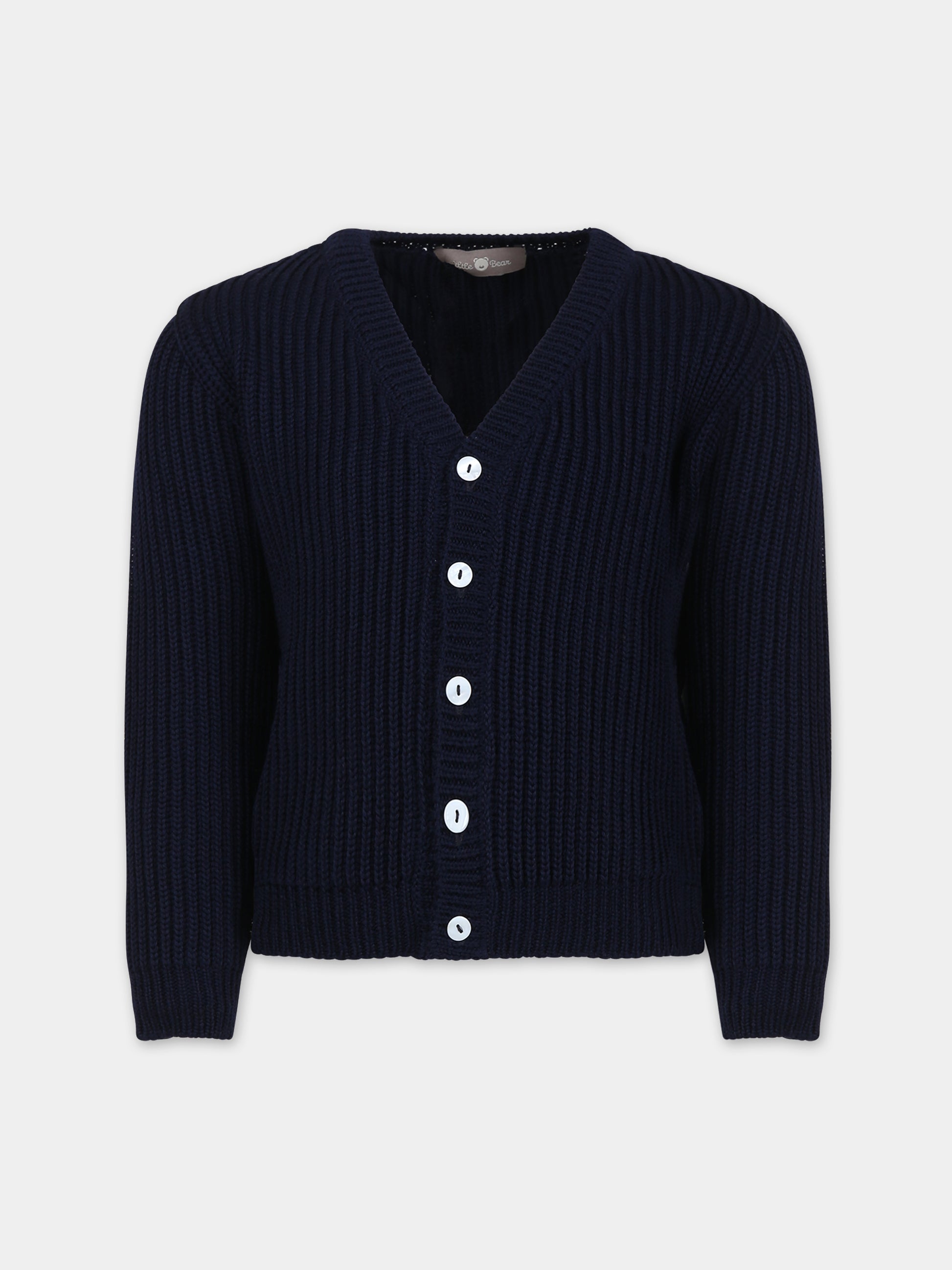 Cardigan blu per bambini,Little Bear,7167 BLU