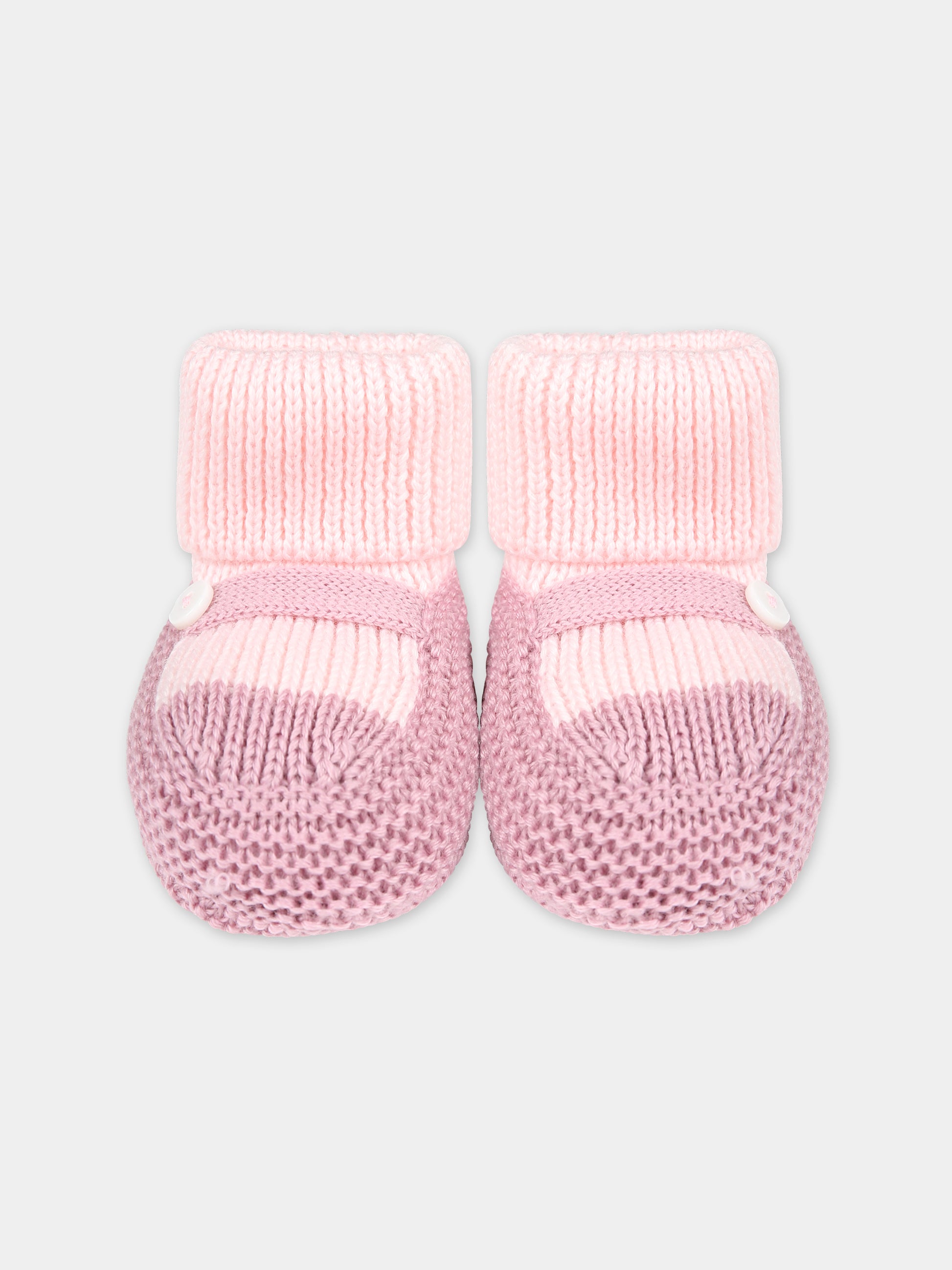 Babbucce rosa per neonata,Little Bear,7141 CIPRIA/PEONIA