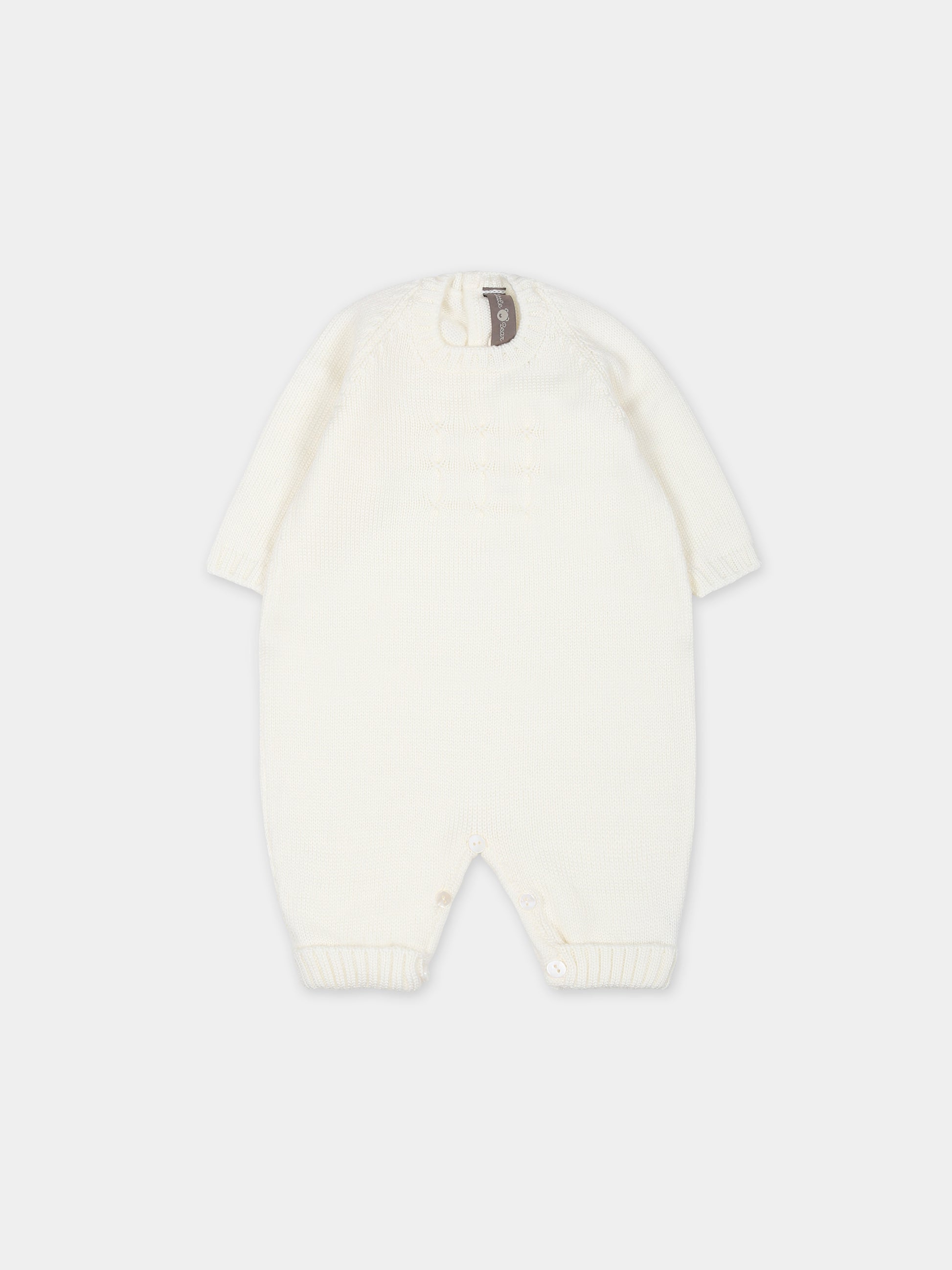Tutina bianca per neonati,Little Bear,7001 LATTE/LATTE
