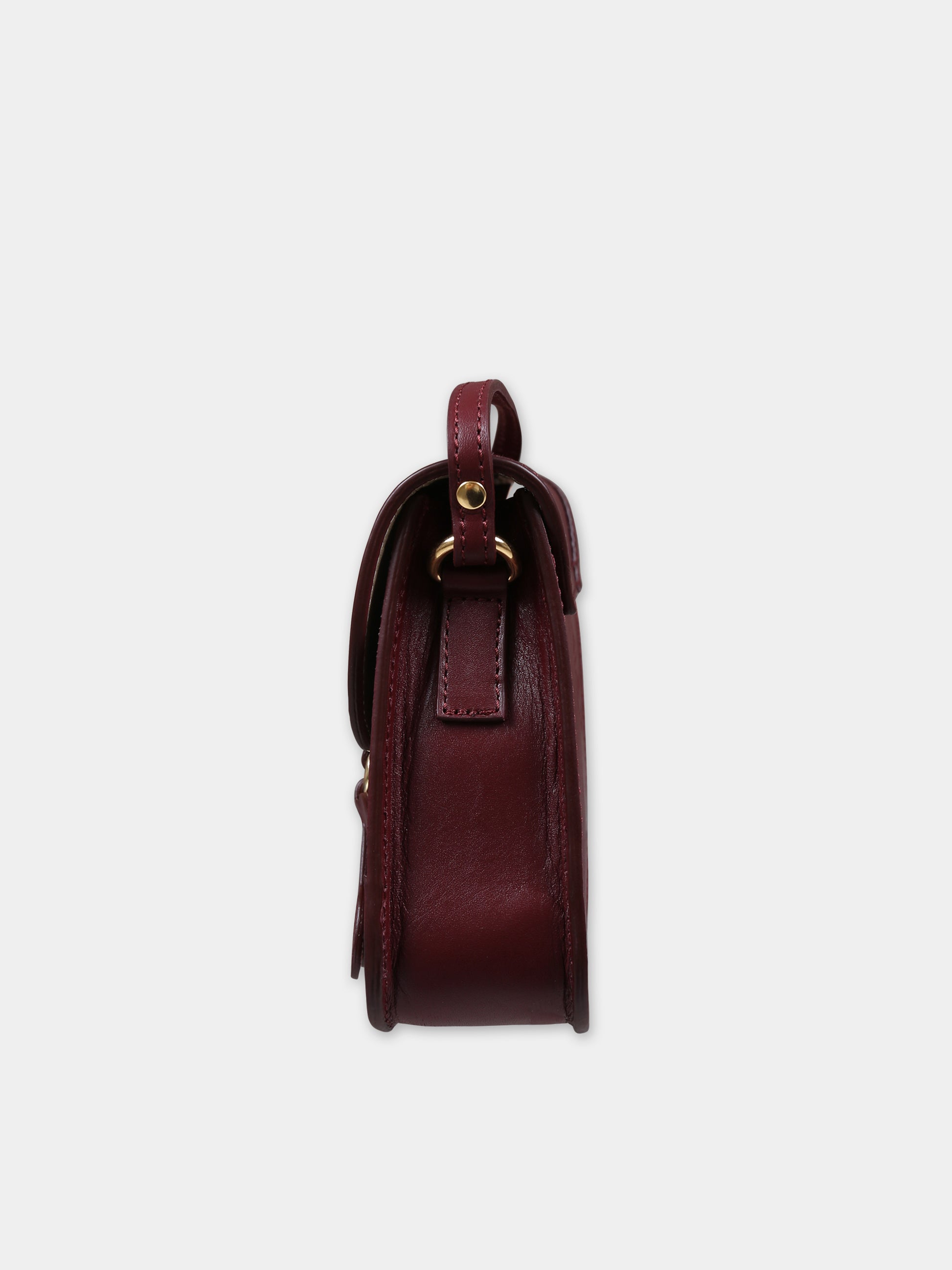 Borsa bordeaux per bambina con ciliegie,Bonpoint,W03GBAL00001 050