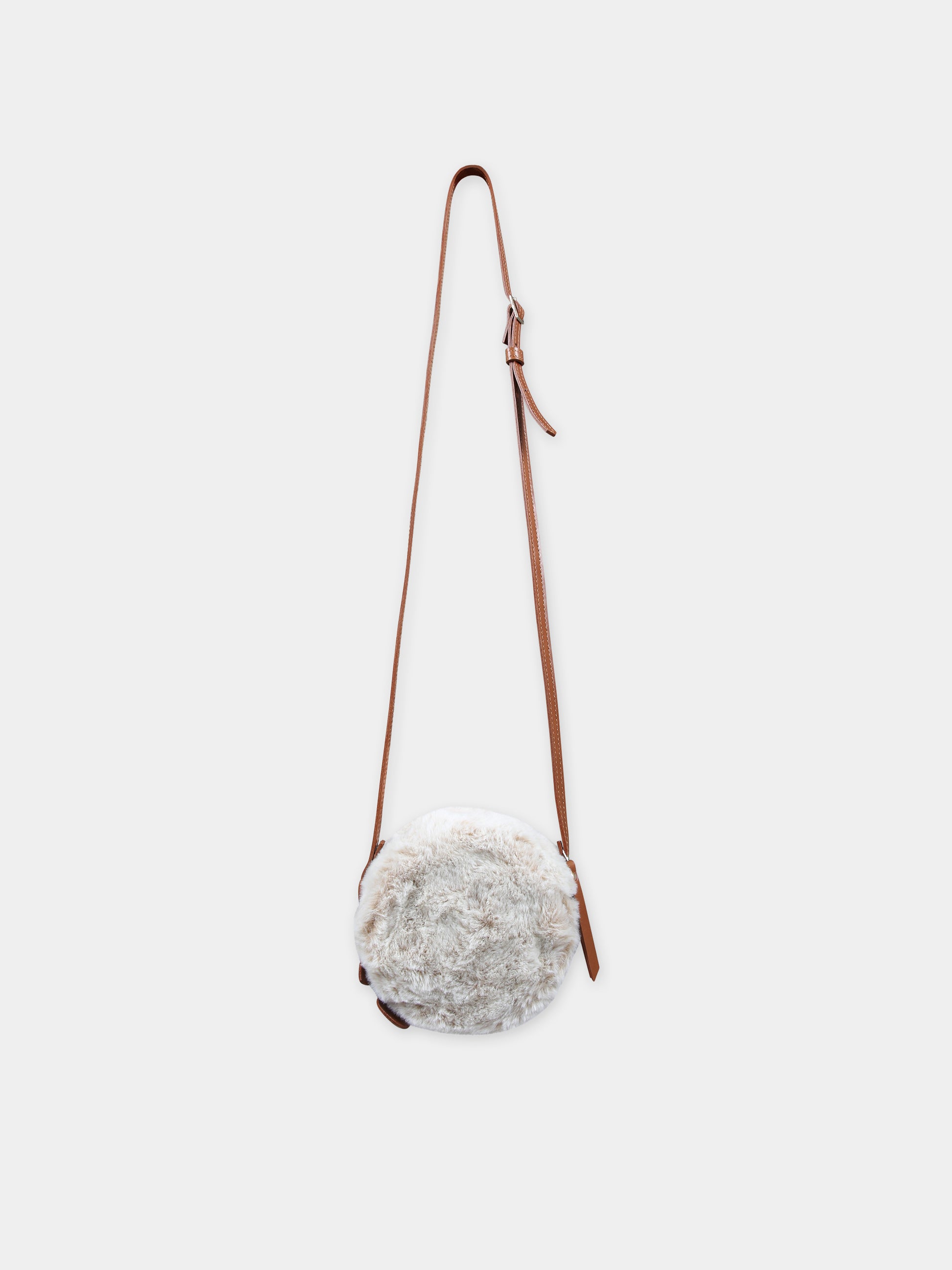 Borsa bianca per bambina con ciliegie,Bonpoint,W03GBAW00004 060B
