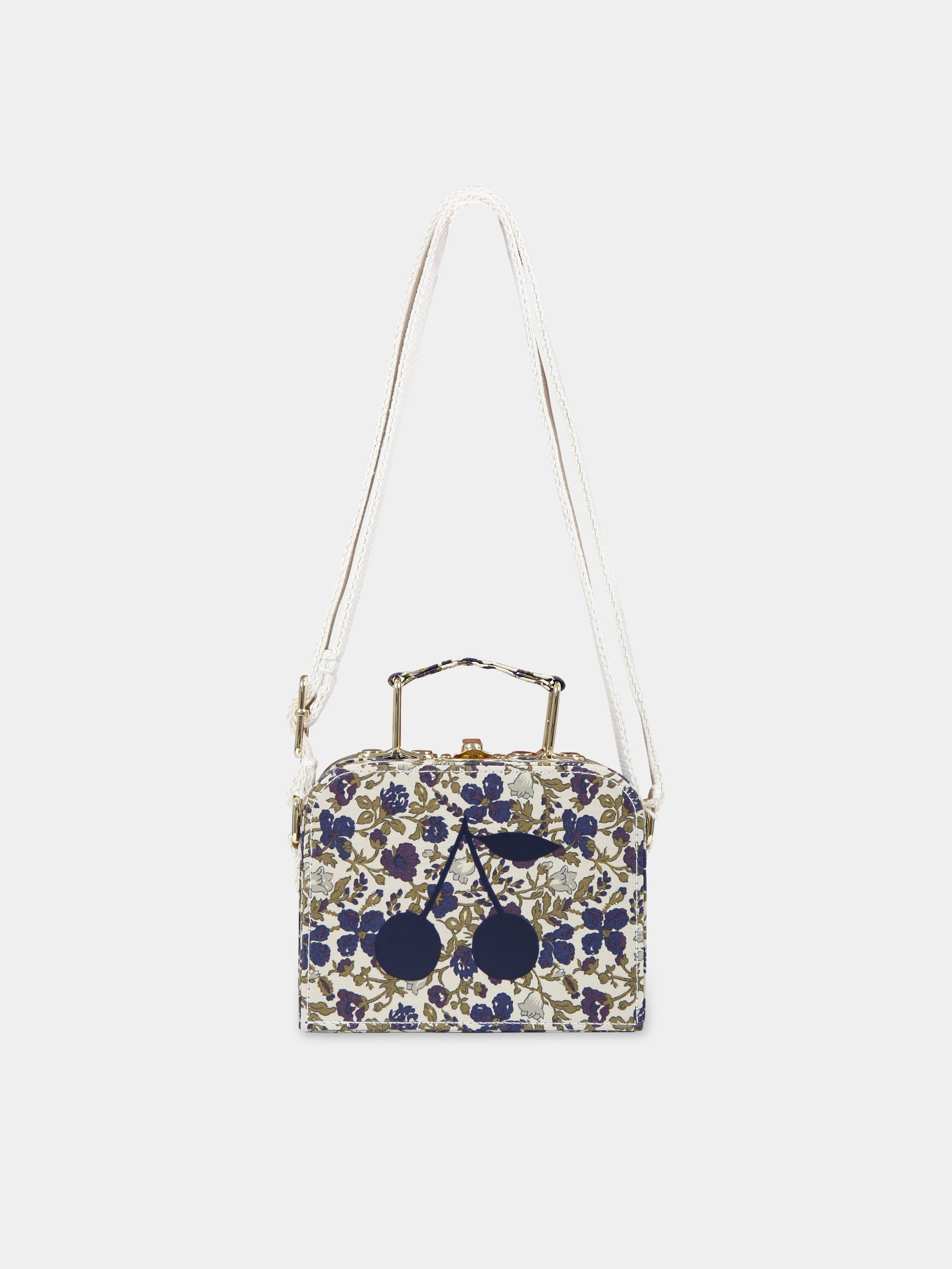 Borsa casual multicolor per bambina con logo,Bonpoint,W03GBAW00006 560