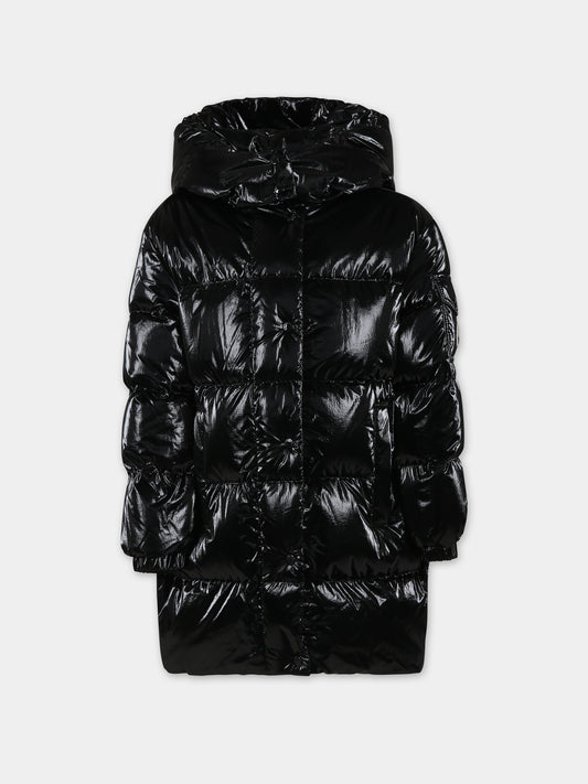 Piumino Amra nero per bambina con logo,Moncler Kids,954 1C00019 596T2 999