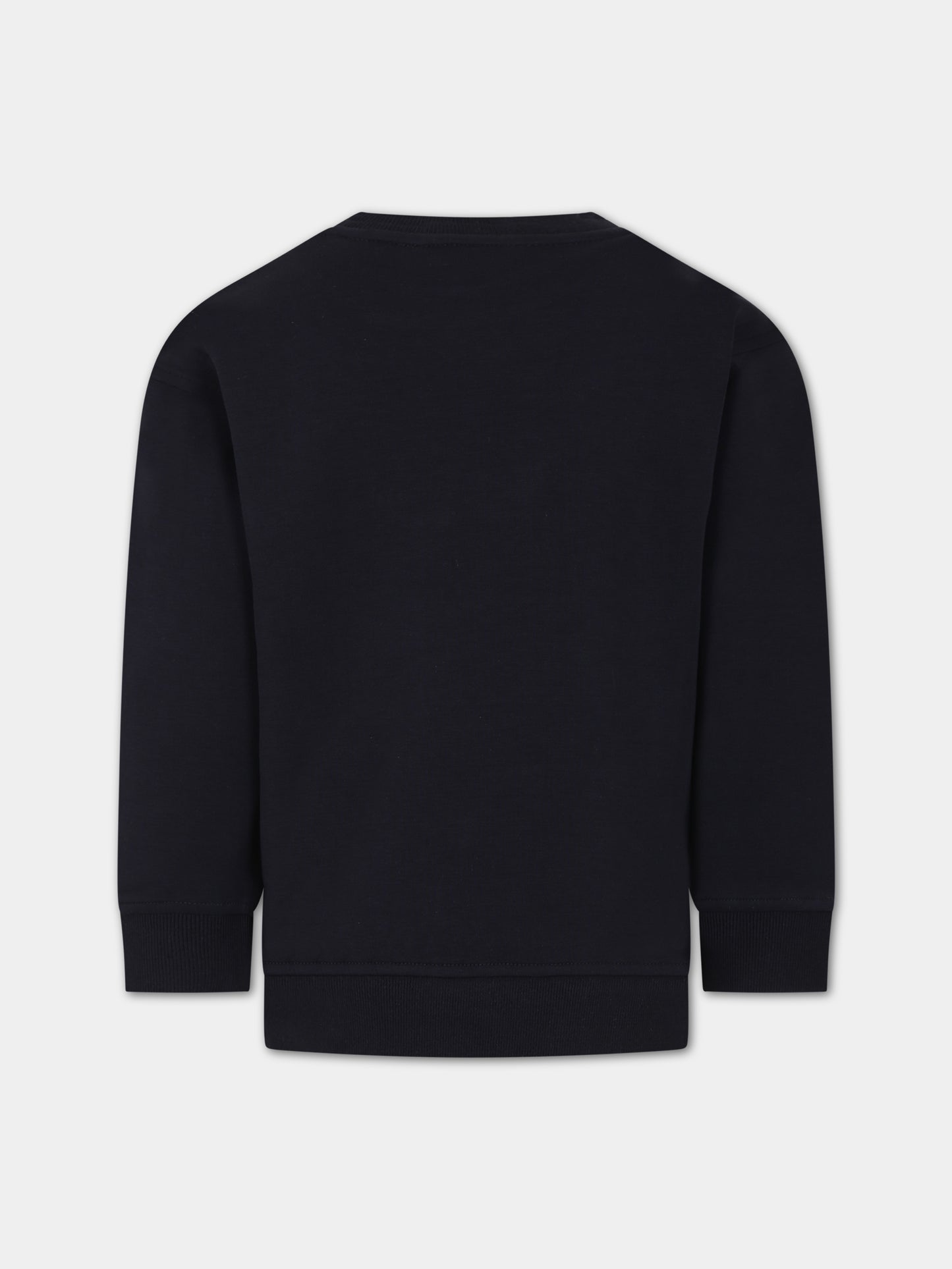 Felpa blu per bambino con logo,Armani Junior,6R4MF2 1JHSZ 09R3