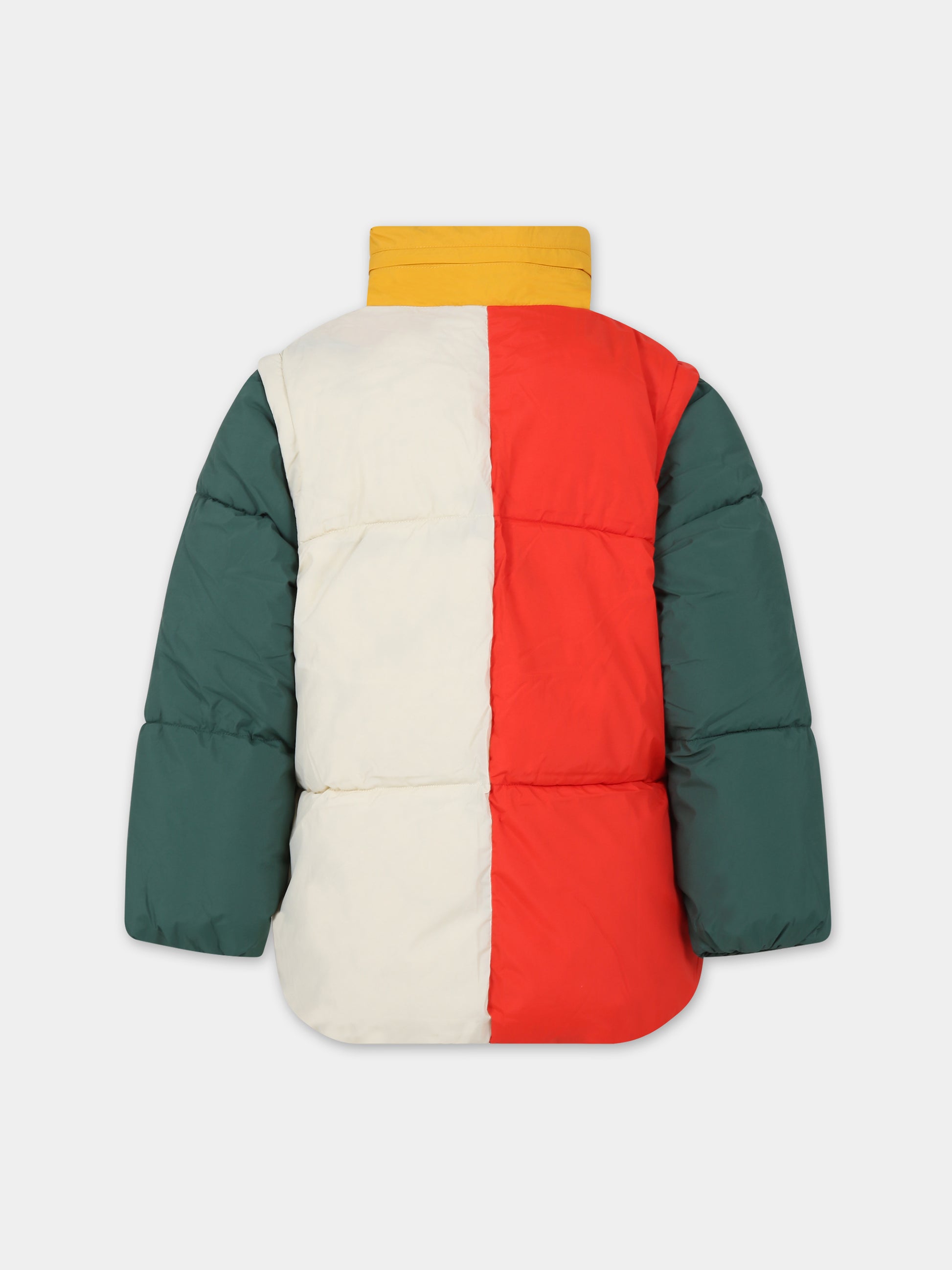 Piumino multicolor per bambini con logo,Bobo Choses,223AC132