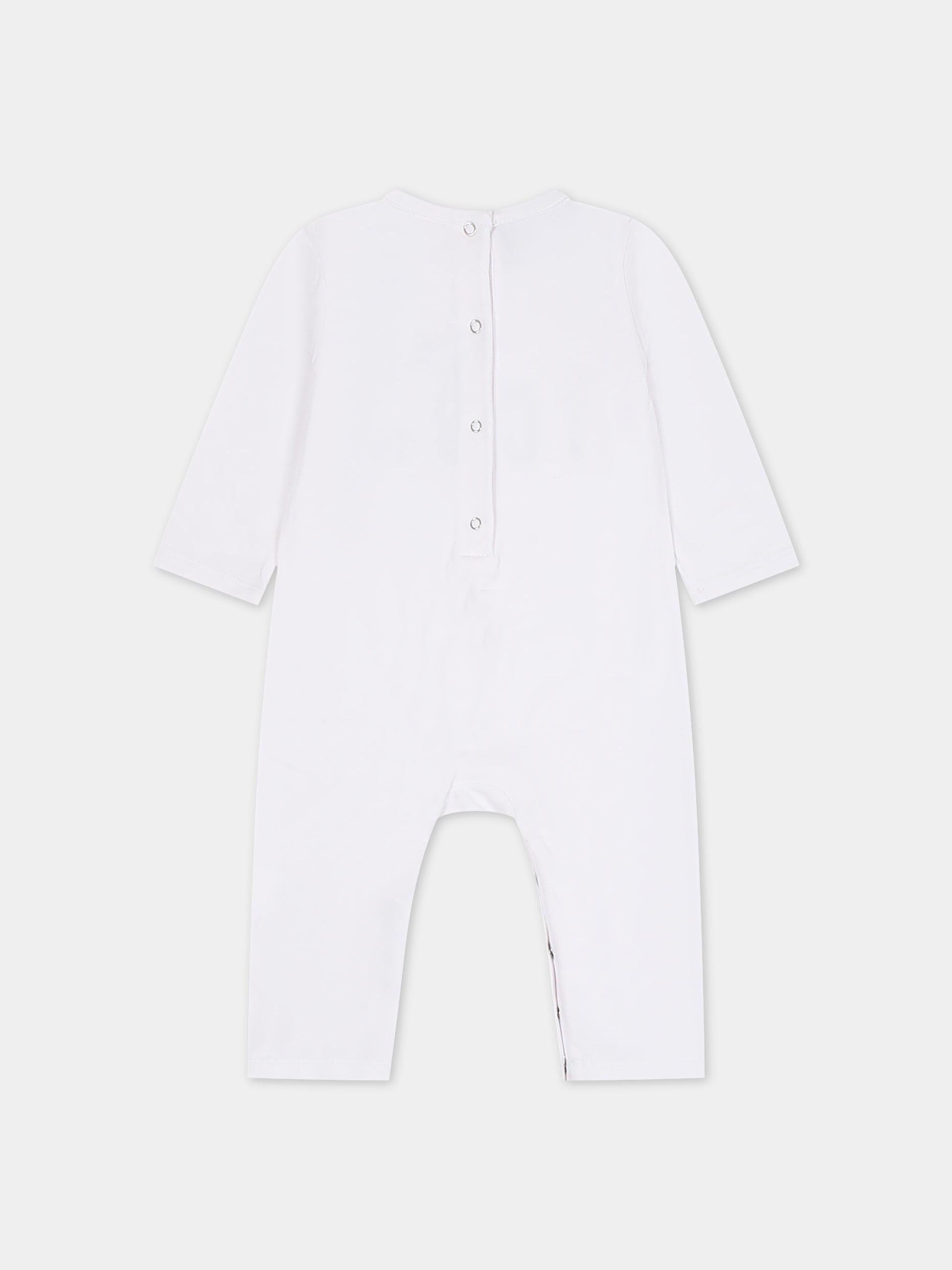 Tutina bianca per neonato con logo,Dsquared2,DQ2058 D008J DQ100