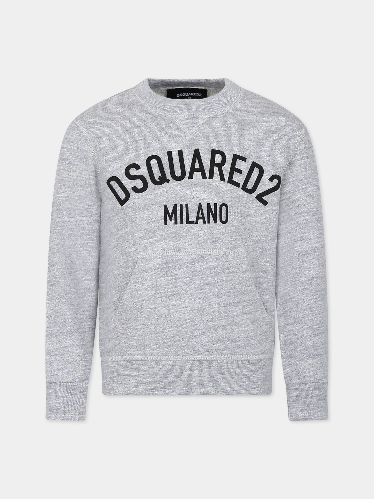 Felpa grigia per bambino con logo,Dsquared2,DQ1963 D00V0 DQ911