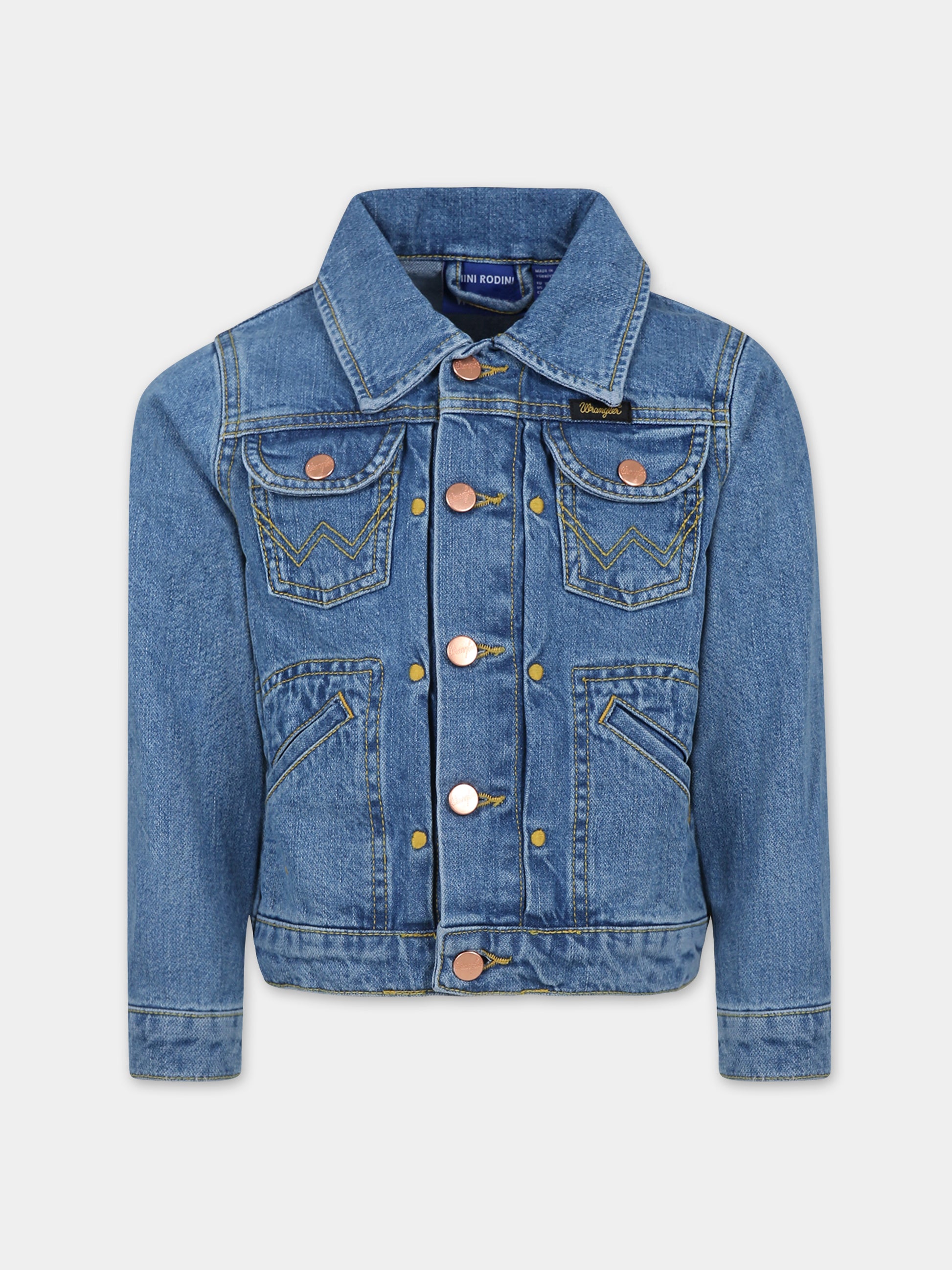 Giubbotto blu per bambini con colomba della pace,Mini Rodini,2381010460