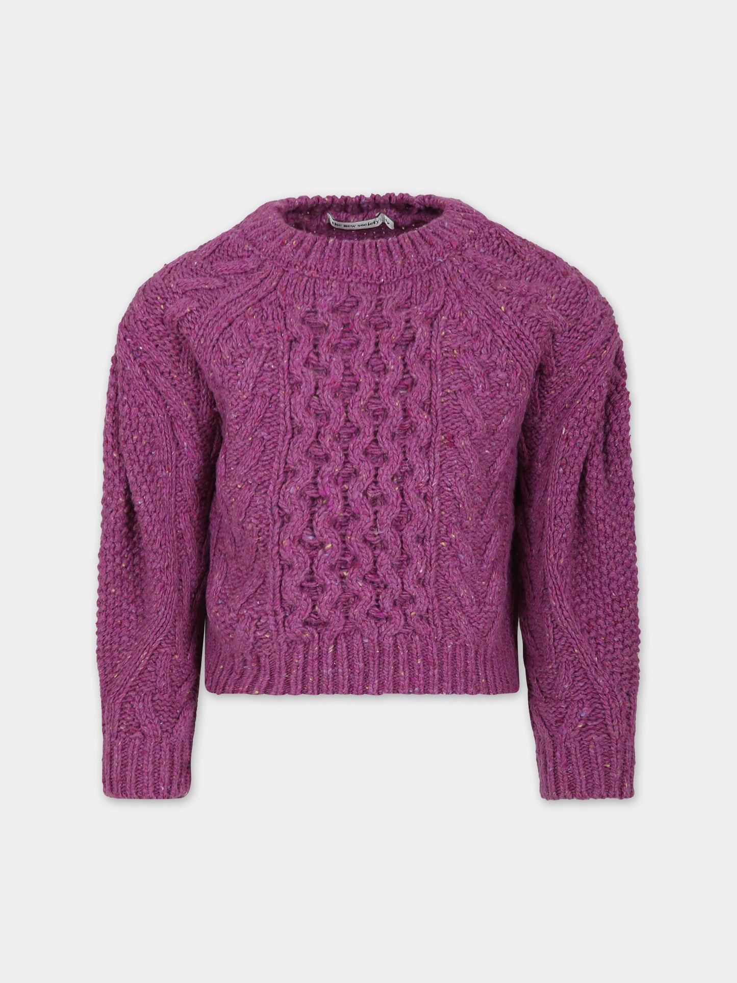 Maglione viola per bambina,The New Society,W23KKNJU8S11