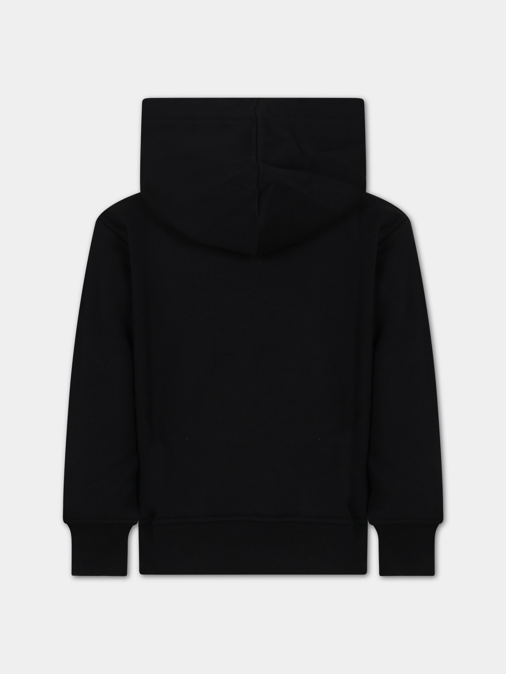 Felpa nera per bambina con logo,Msgm Kids,F3MSJUHS019 110