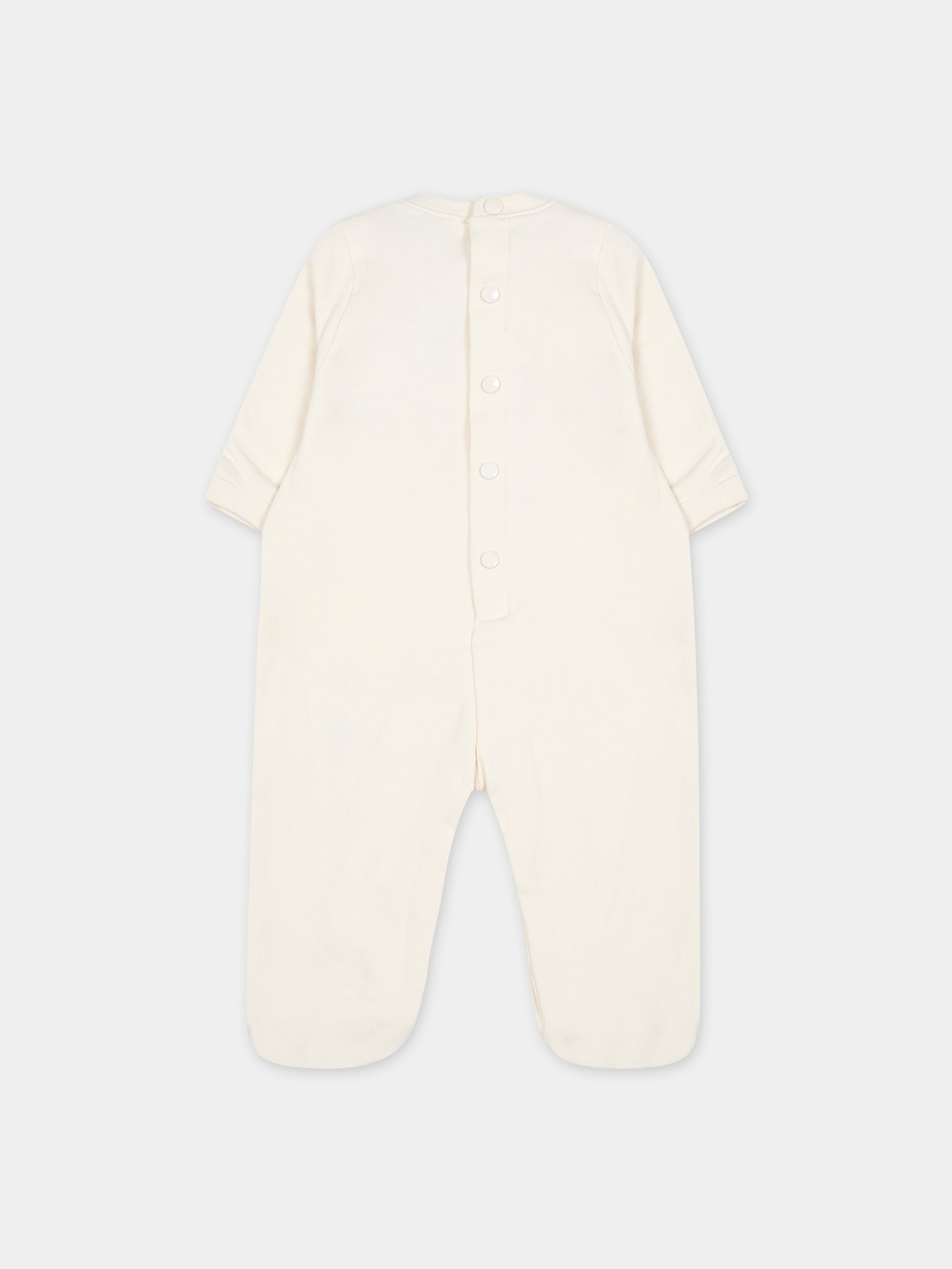 Set avorio per neonati con logo,Msgm Kids,F3MSUBRS035 013