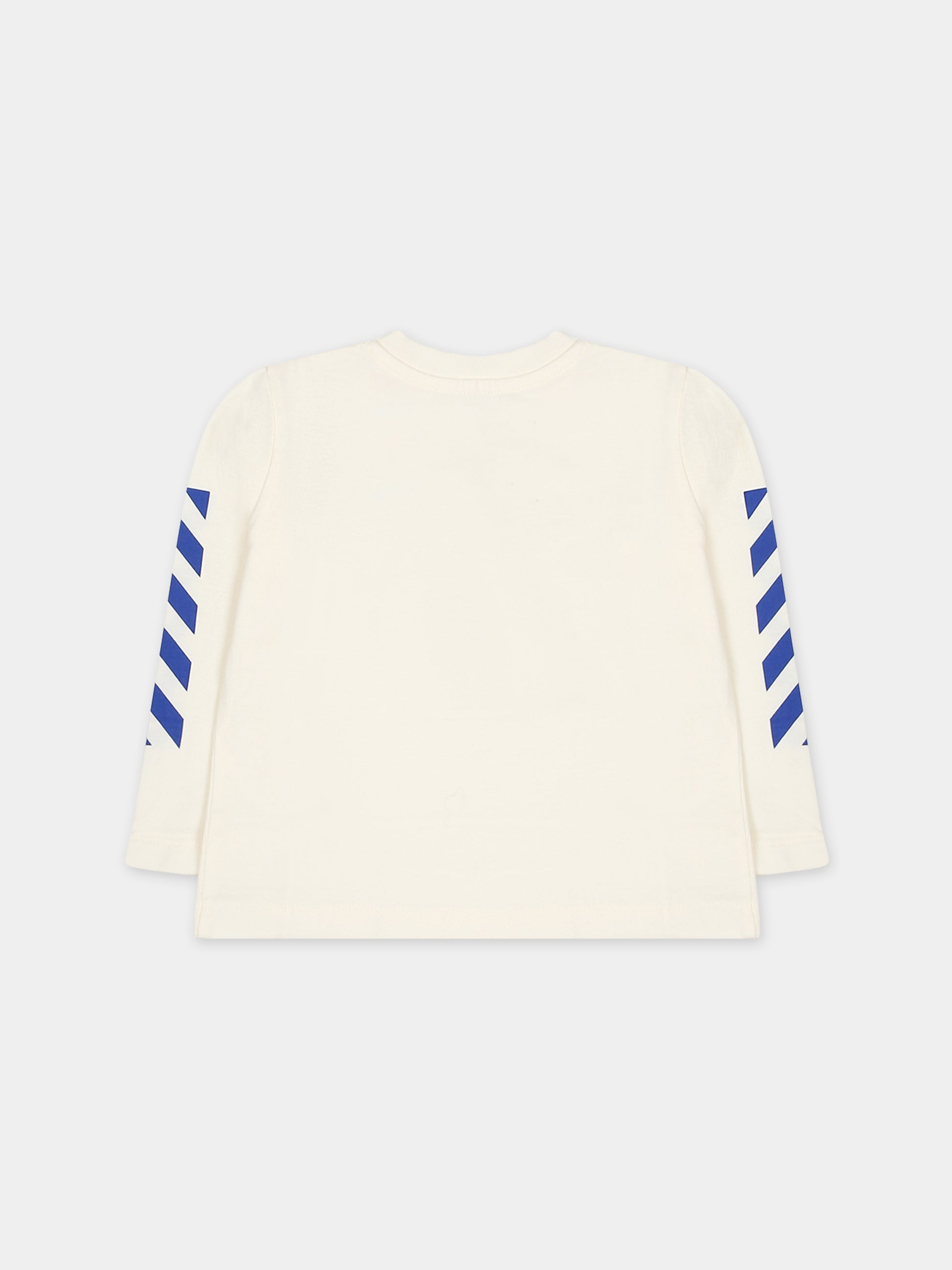 T-shirt avorio per neonato,Off White,OBX1001F23JER0010345