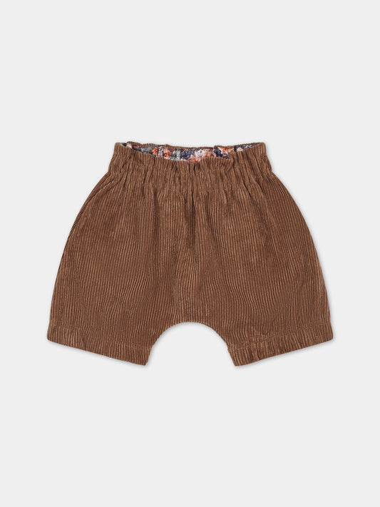 Shorts marroni per neonata,Caffe' D'orzo,ZT6009 V0092 313