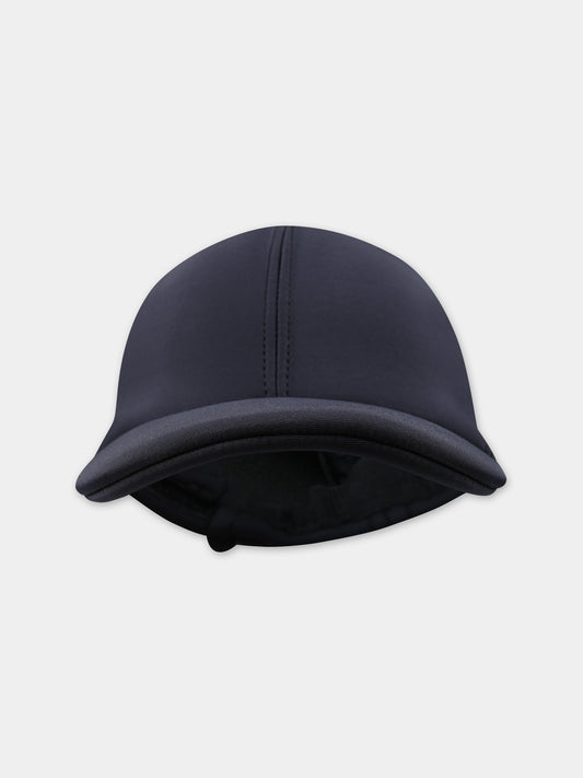 Cappello nero per bambina con logo,Douuod Kids,DT0P17 Z1827 930