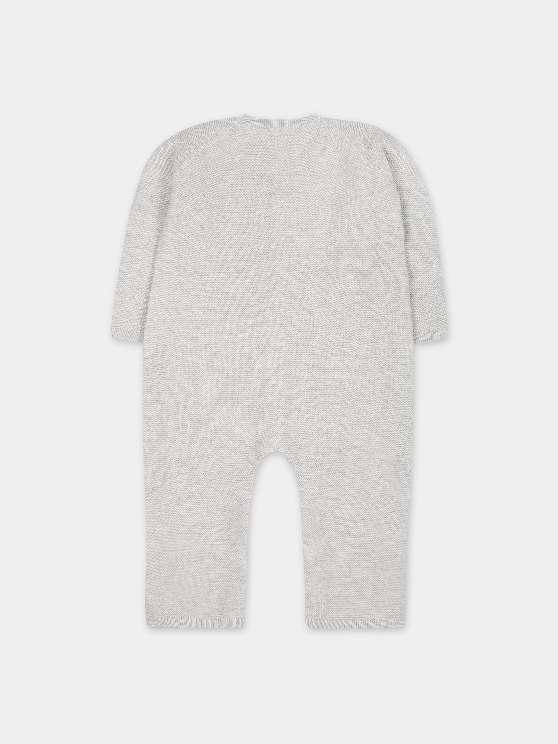 Tutina grigia per neonati con pecore,Tartine Et Chocolat,TX32000-20