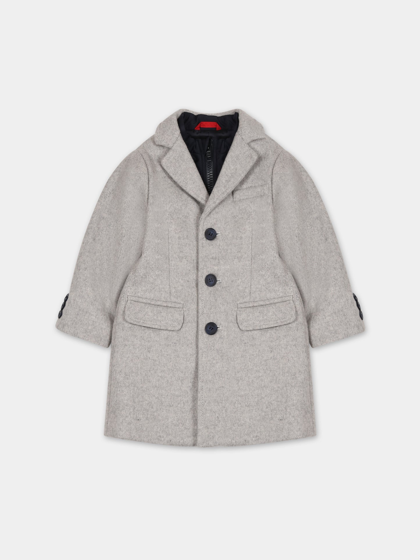 Cappotto grigio per neonato,Fay Kids,FT2500 E0128 805