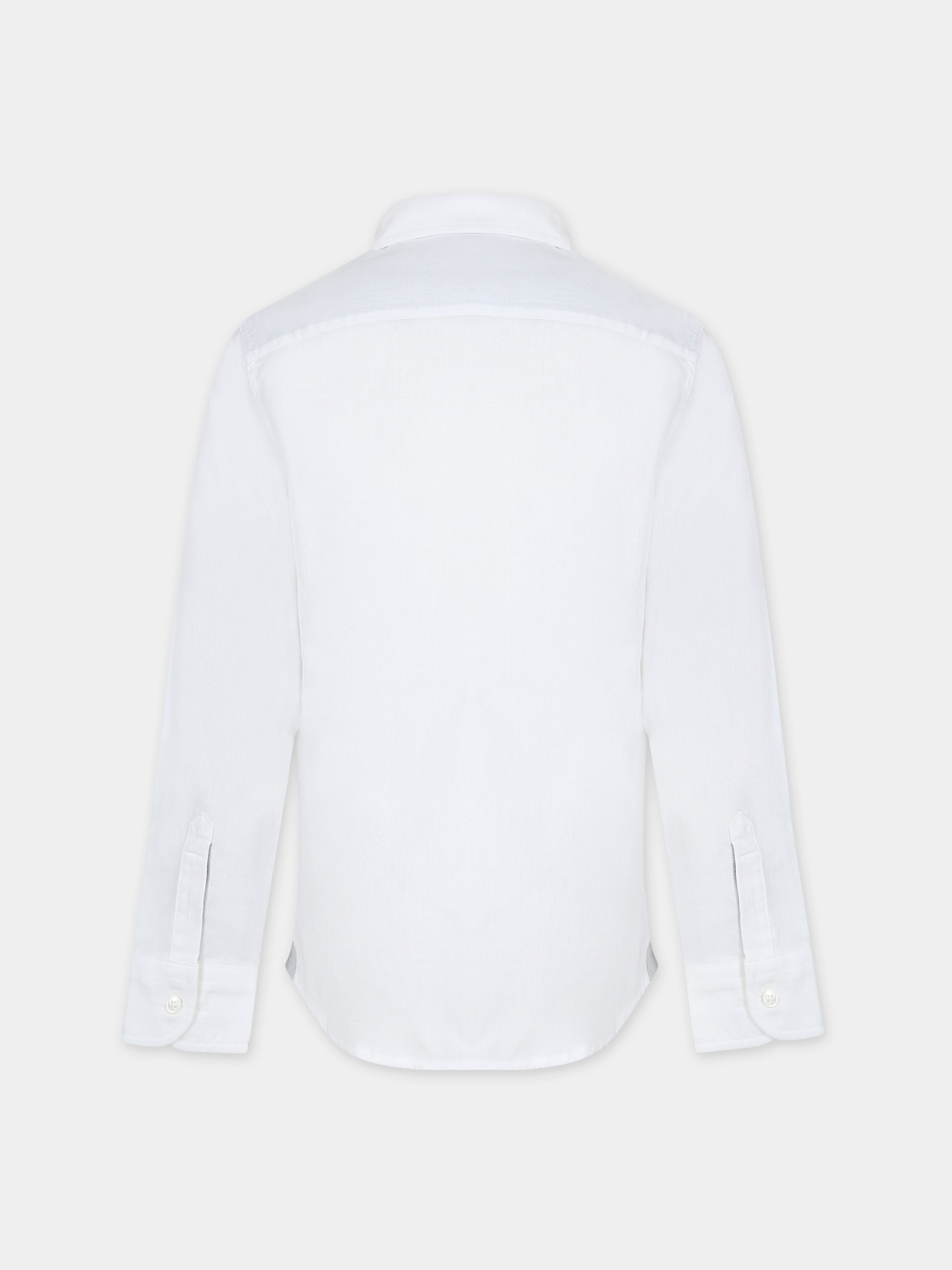 Camicia bianca per bambino con logo,Eleventy,ET5P20 P0331 100