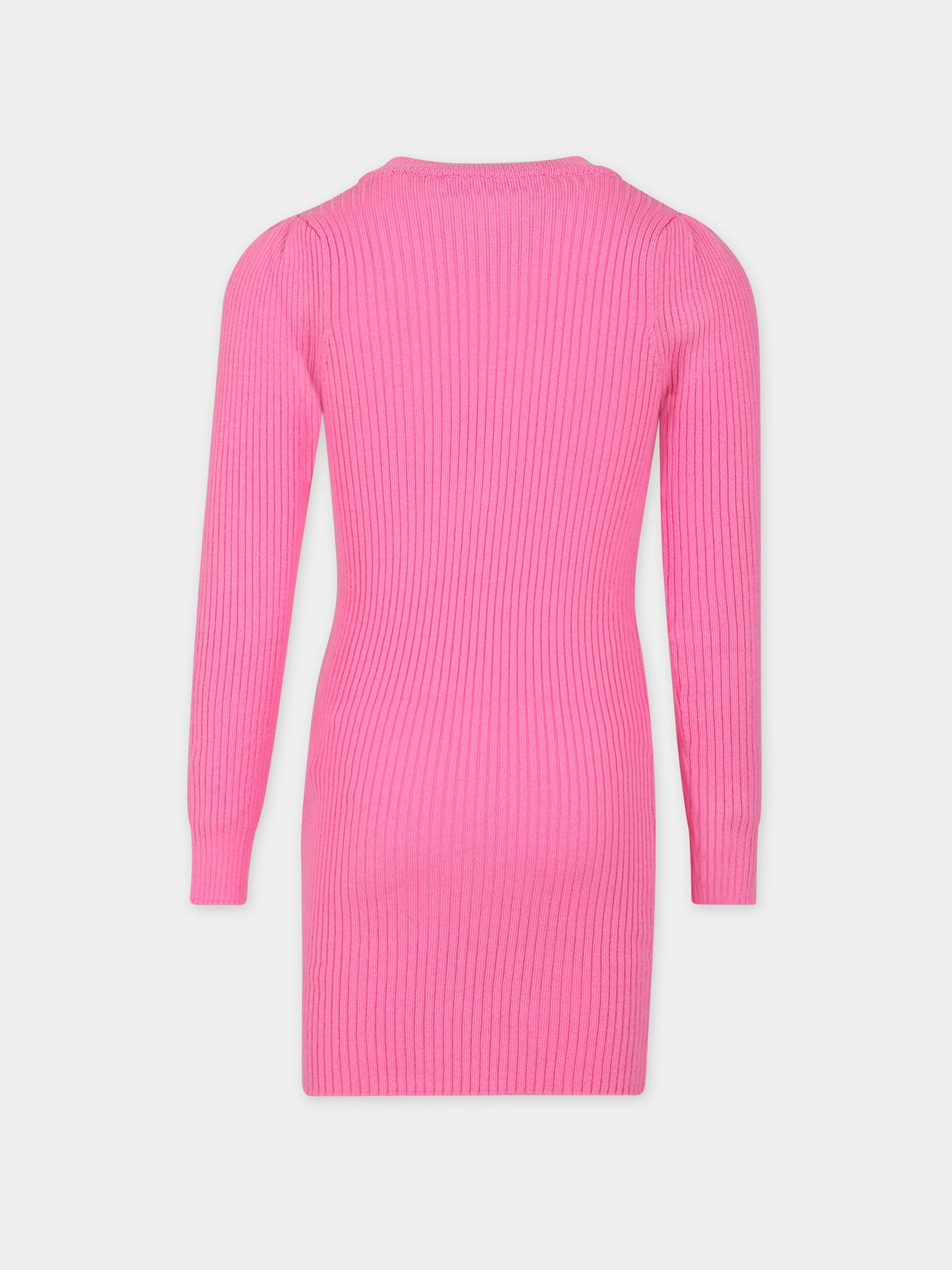 Vestito fucsia per neonata con logo,Blumarine Baby,IF3169 X0517