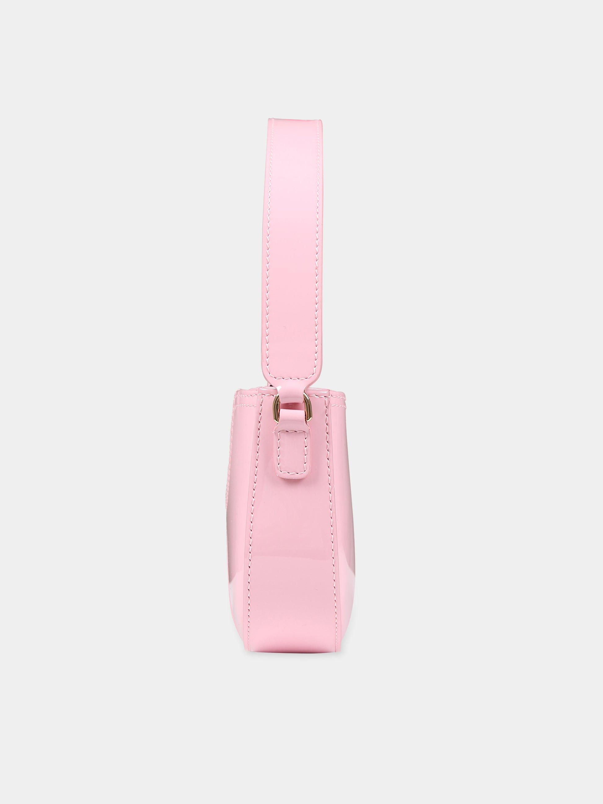 Borsa rosa per bambina con logo,Dolce & Gabbana Kids,EB0242 A1471 80416