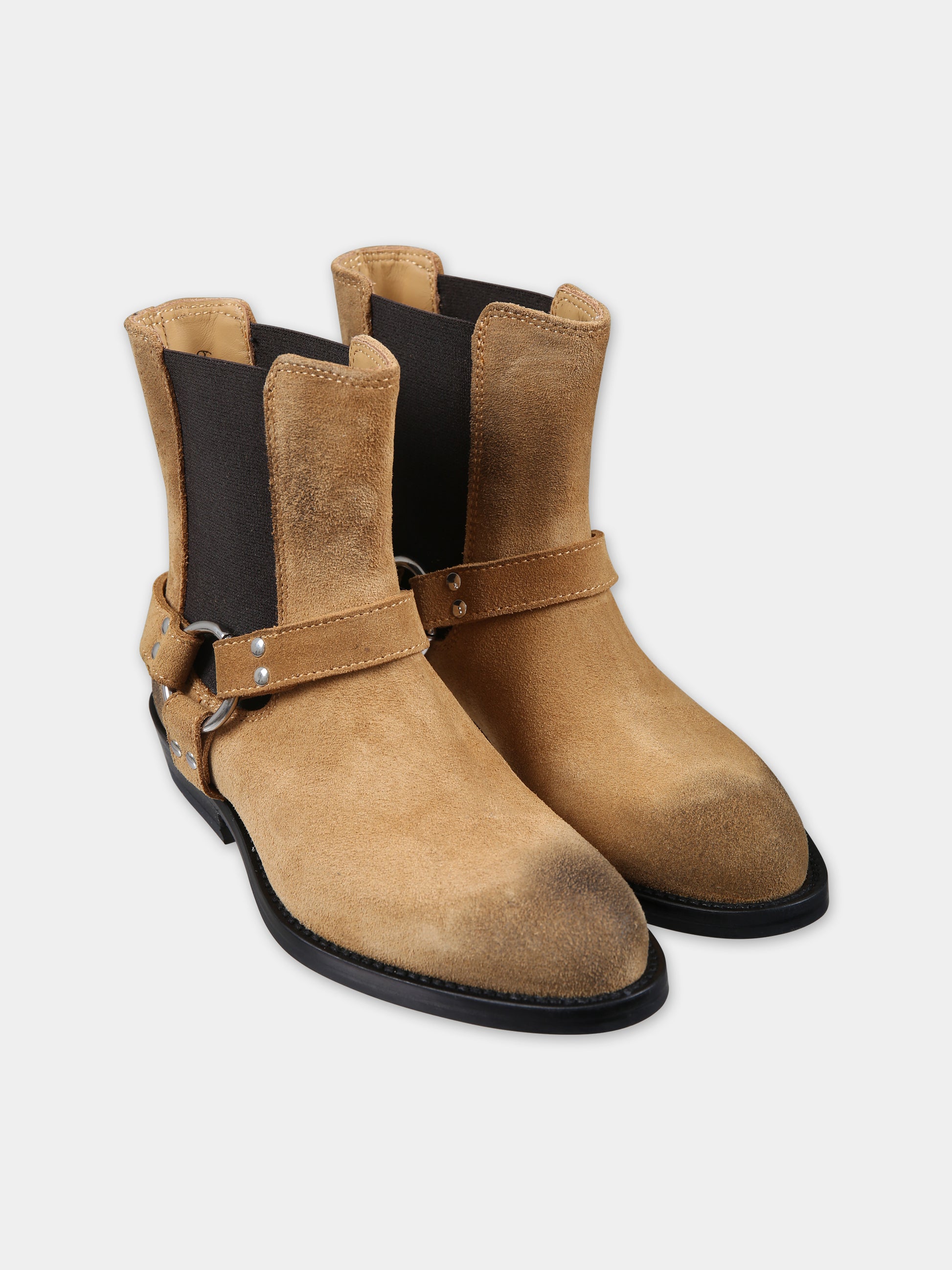 Stivaletti marroni per bambini,Gallucci Kids,J30233EM632503B