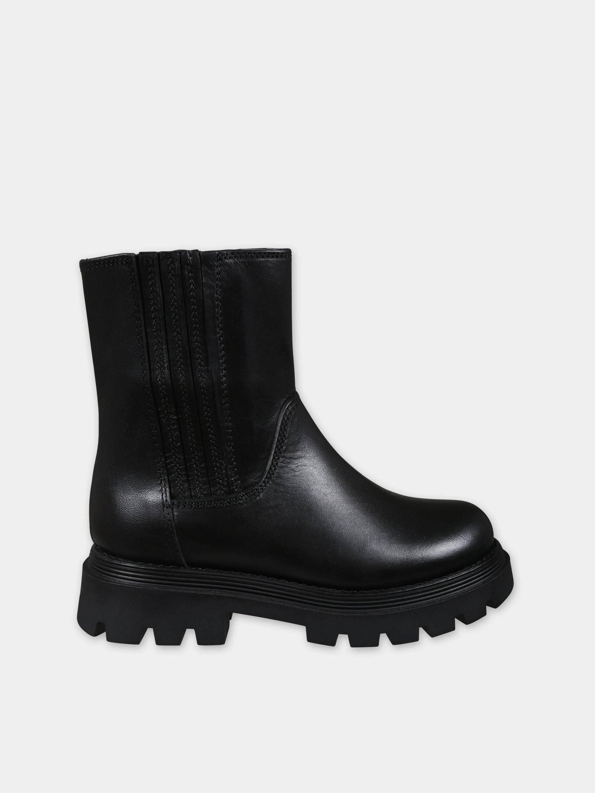 Stivaletti neri per bambini,Gallucci Kids,J30165AMBCA999