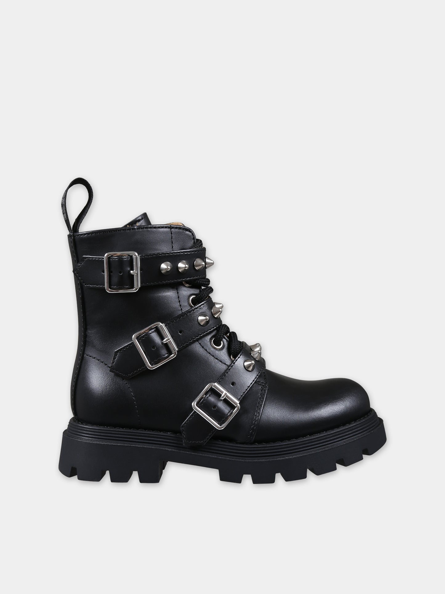 Anfibi neri per bambina,Gallucci Kids,J30234AM090999