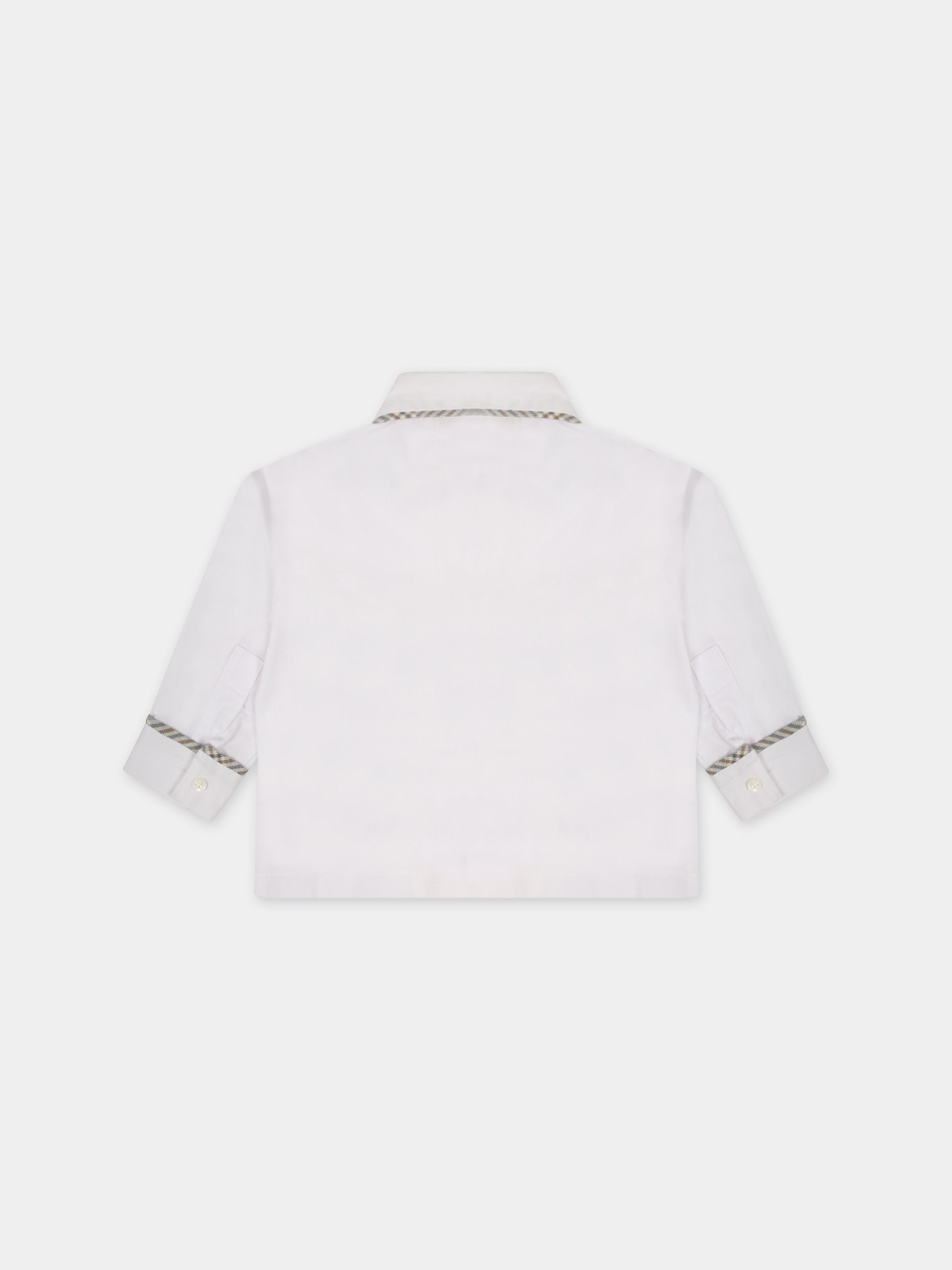 Camicia bianca per neonato,La Stupenderia,CCCM51Z19