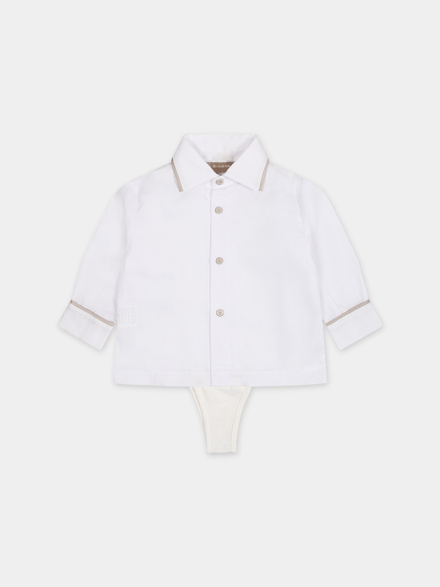 Completo bianco per neonato,La Stupenderia,CCCT61V65