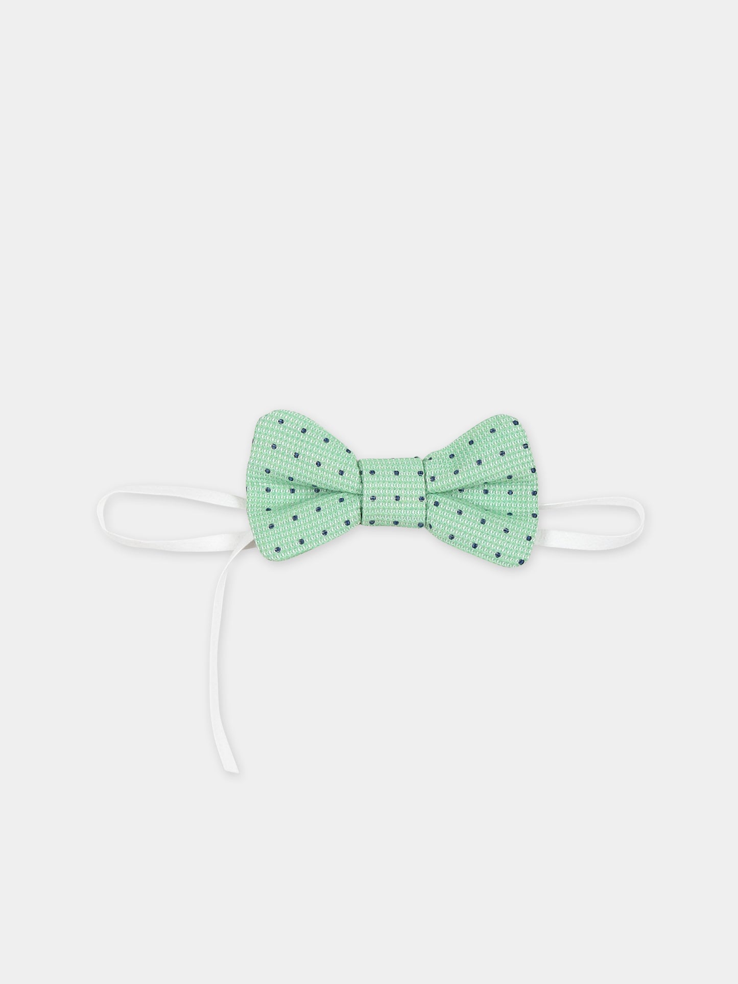 Papillon verde per neonato con pois,La Stupenderia,CCPP51Q47