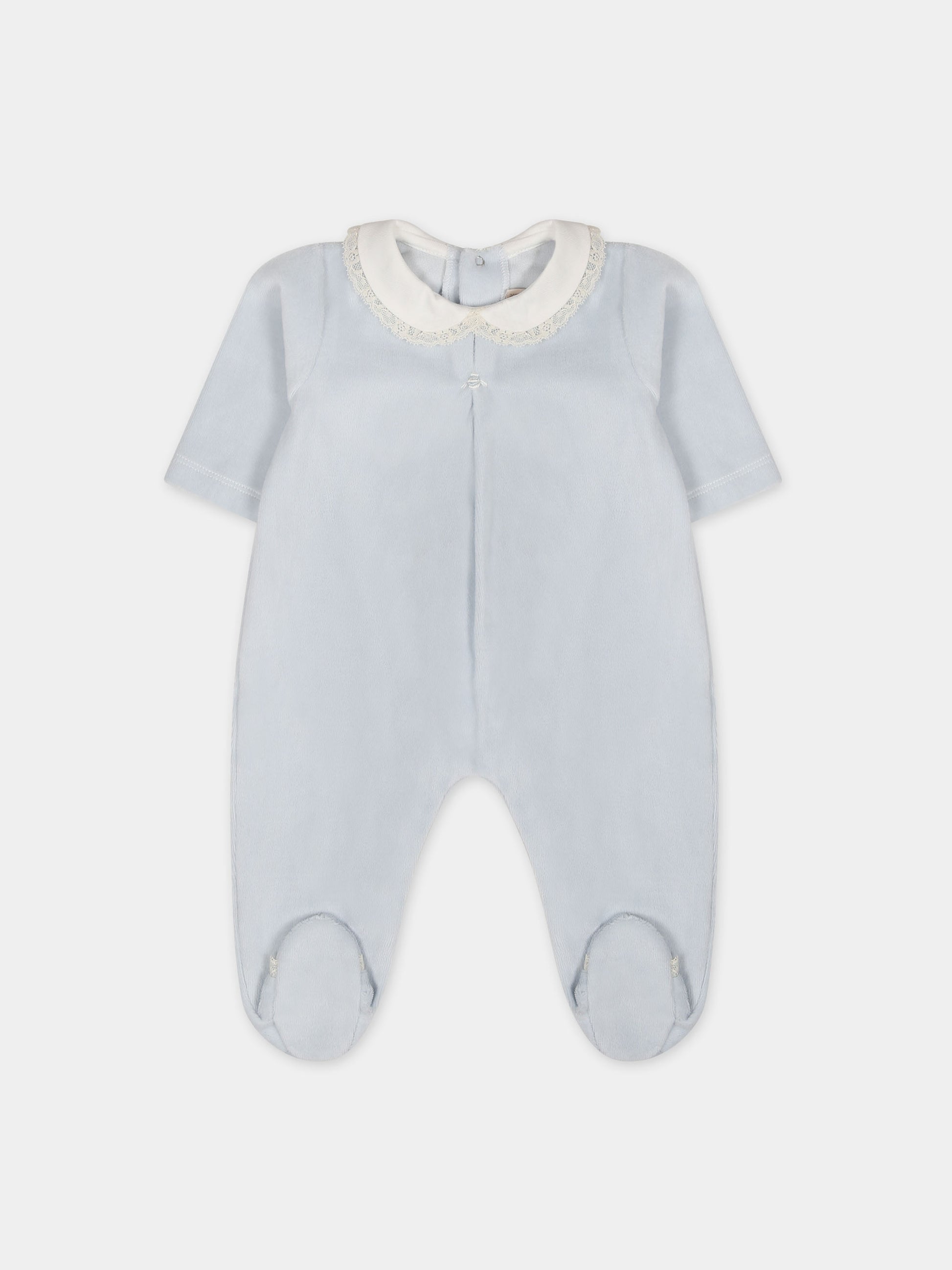 Tutina celeste per neonato,La Stupenderia,TBTT50L04
