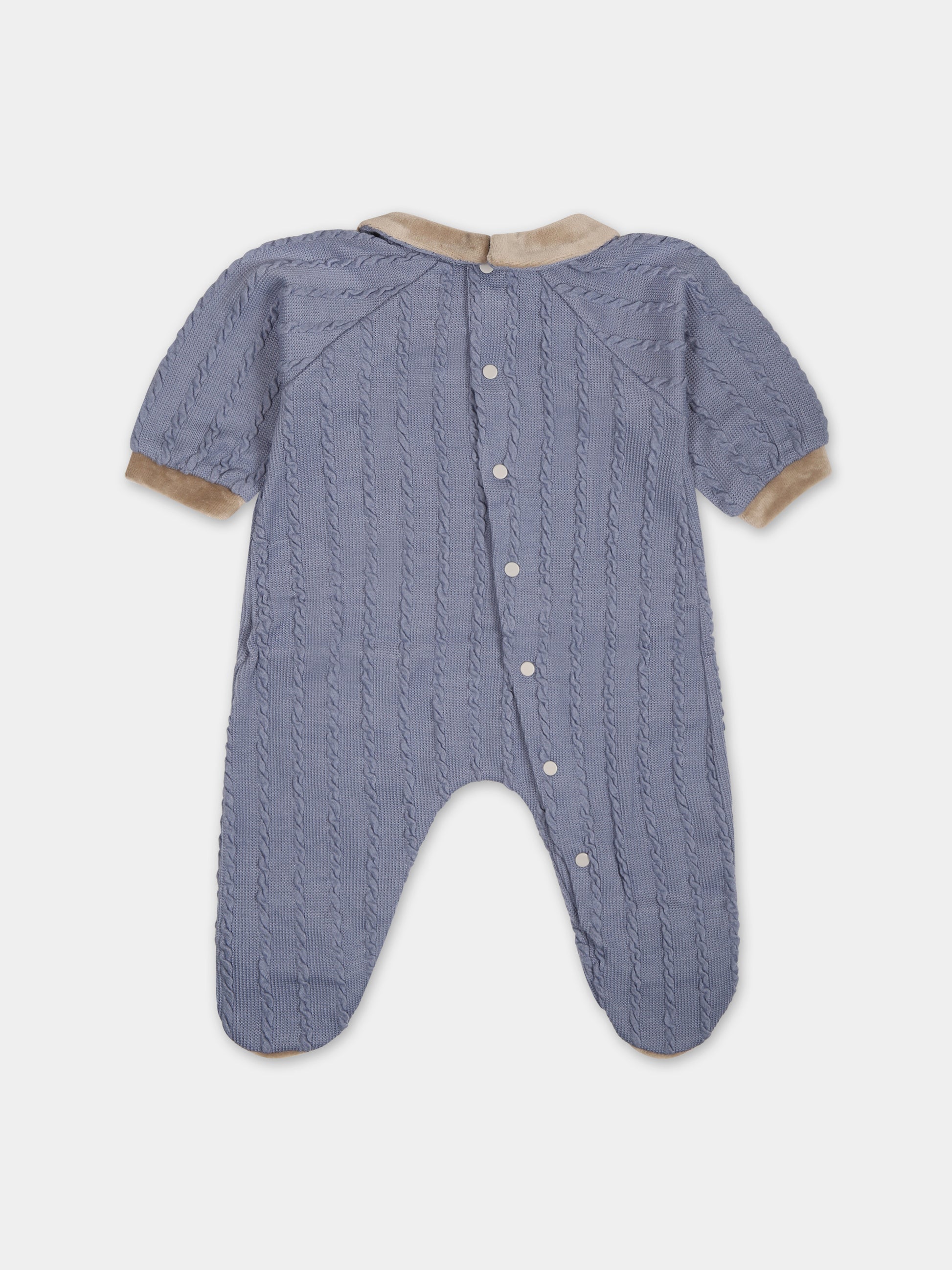 Tutina azzurra per neonato,La Stupenderia,TBTT61M16