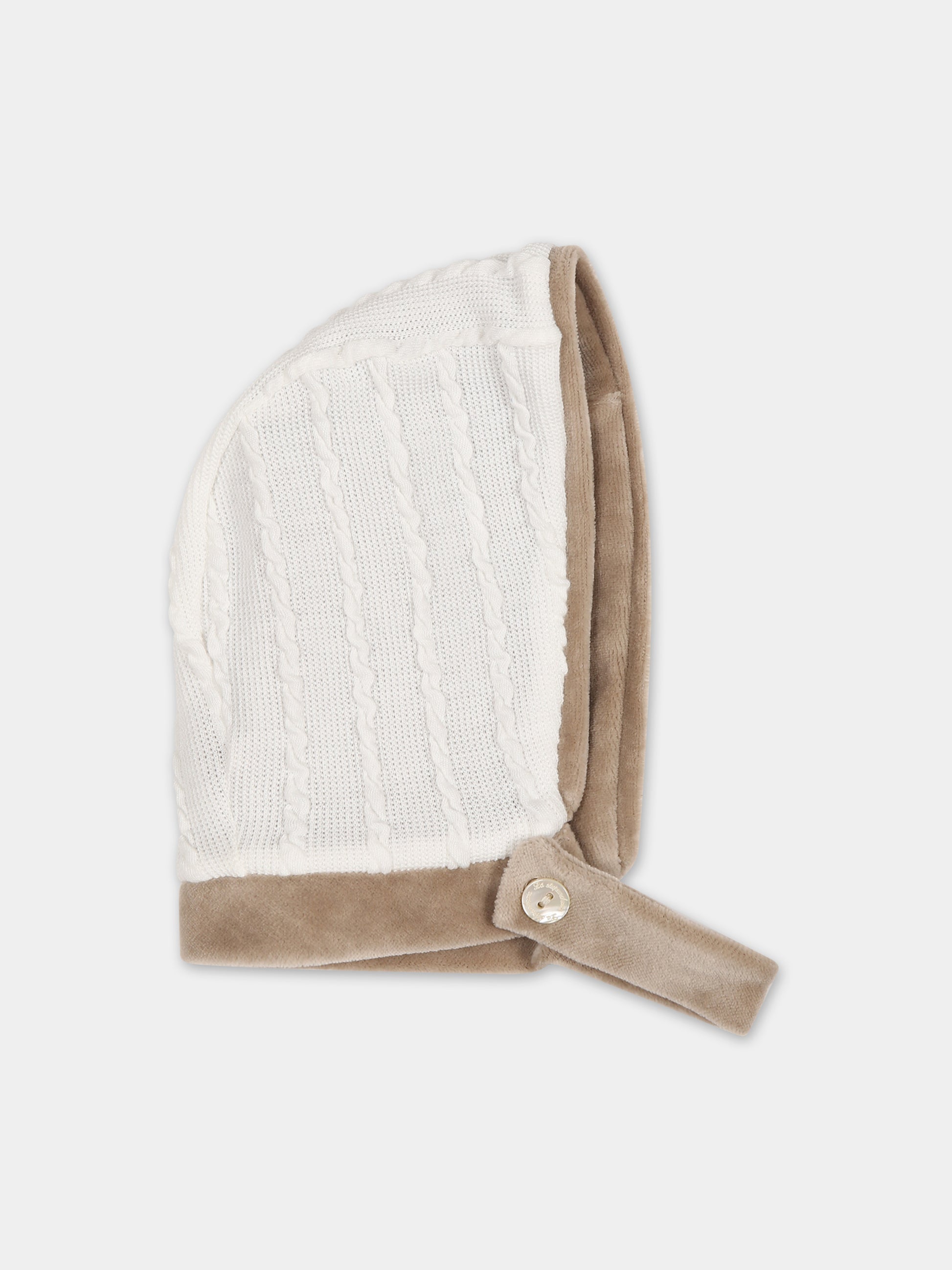 Cappello bianco per neonata,La Stupenderia,TBCP00M14