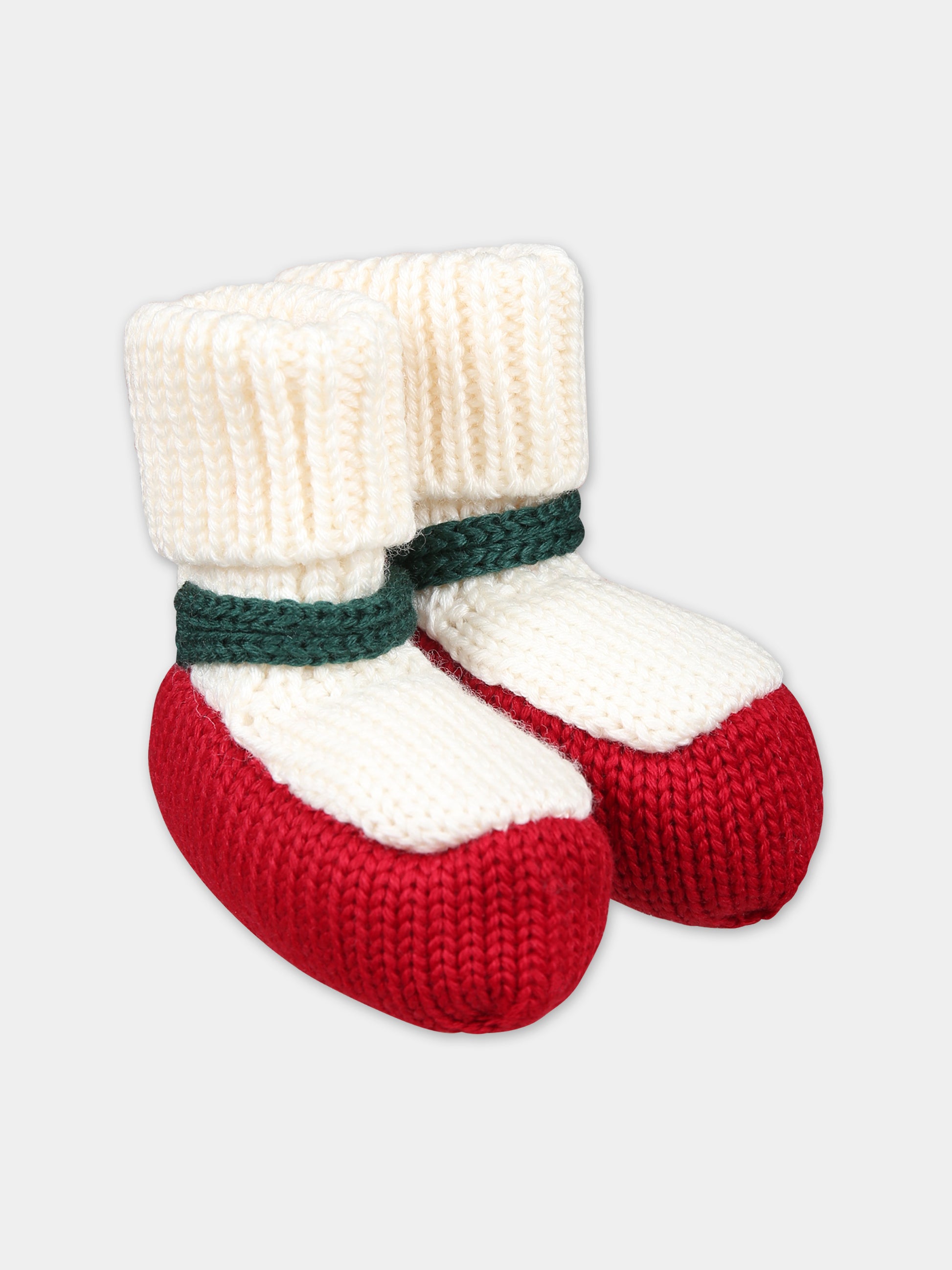 Babbucce rosse per neonato,La Stupenderia,WBAC50826