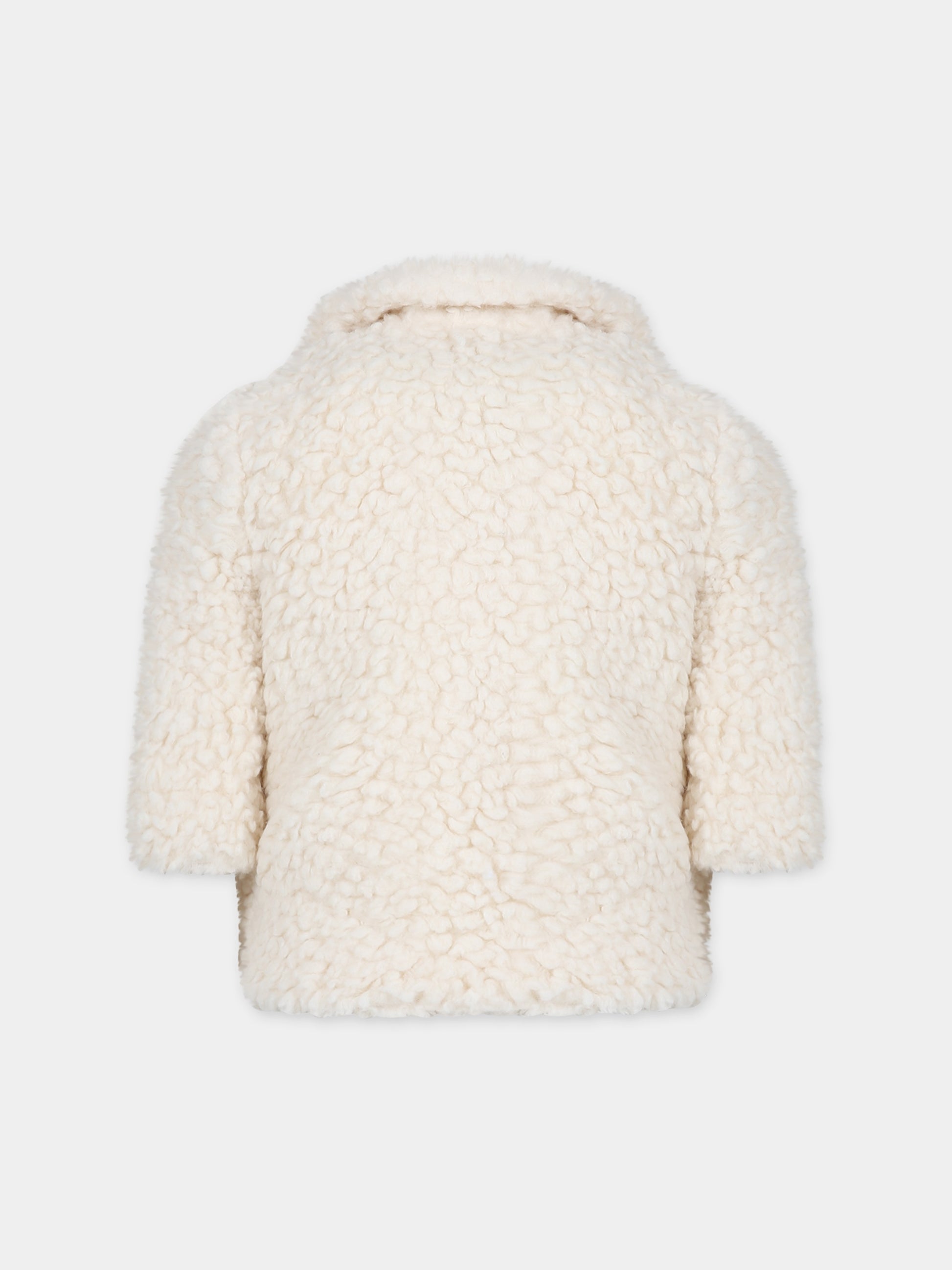 Ecopelliccia avorio per neonata,Simonetta,ST2000 U0099 102