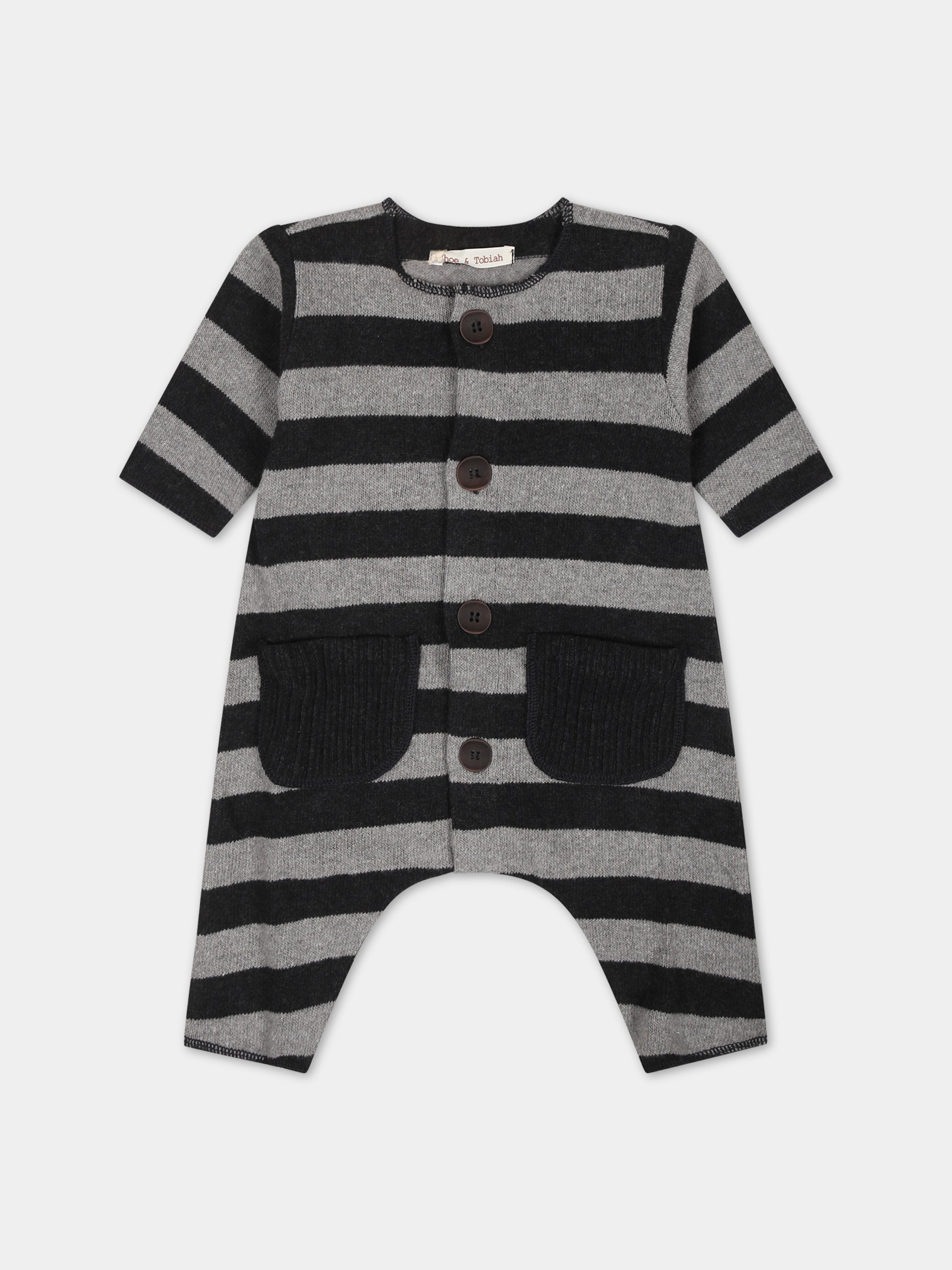 Tutina grigia per neonato,Zhoe & Tobiah,K8 251